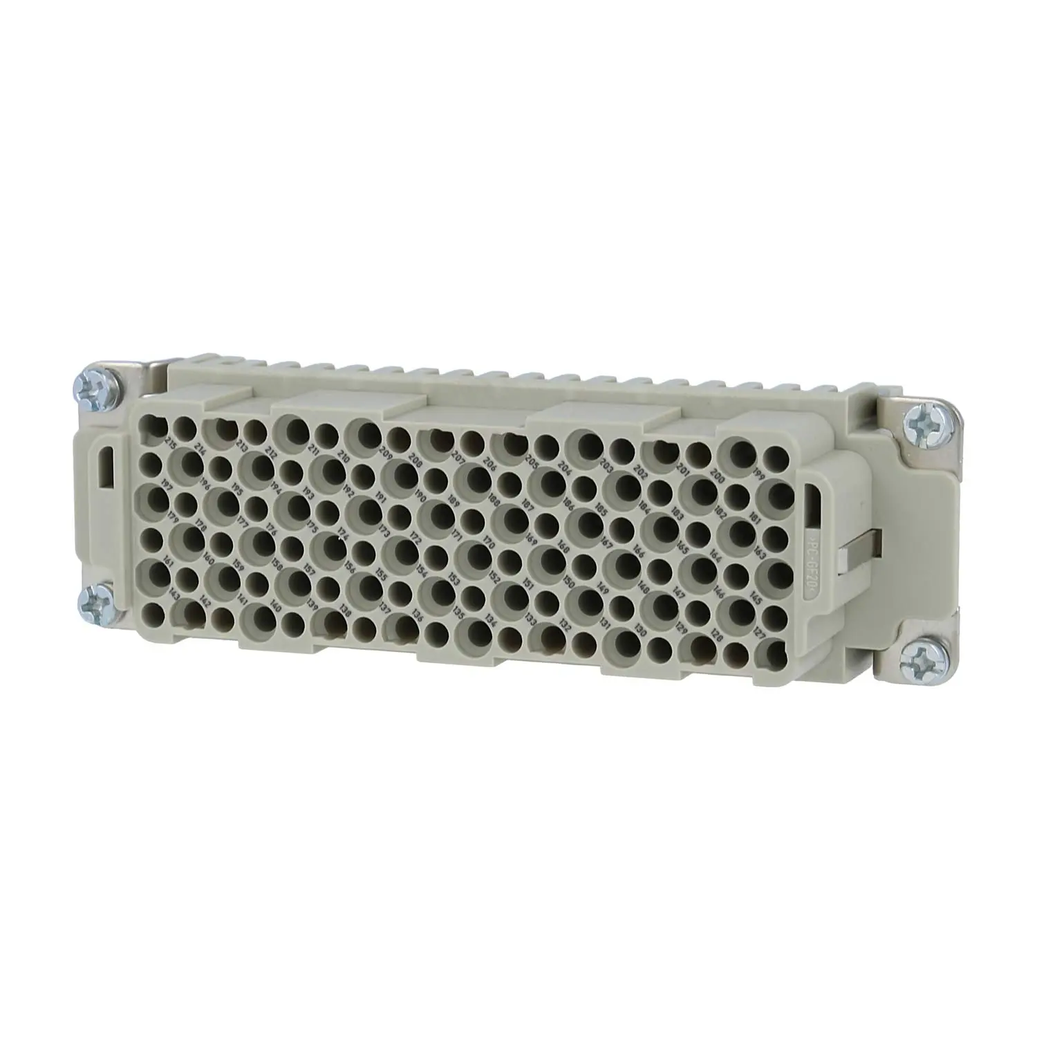 Produktfoto 1 von 09161083111 HARTING Han 108DD Buchseneinsatz (F) Crimpanschluss, 108-polig+PE 250V, 10A