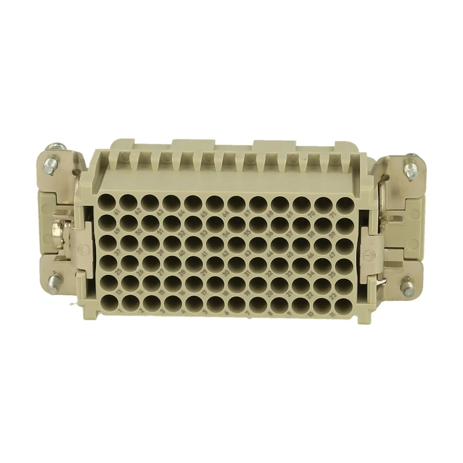 Produktfoto 1 von 09162723101 HARTING Han 72DD HMC Buchseneinsatz (F) Crimpanschluss, 72-polig+PE 250V, 10A