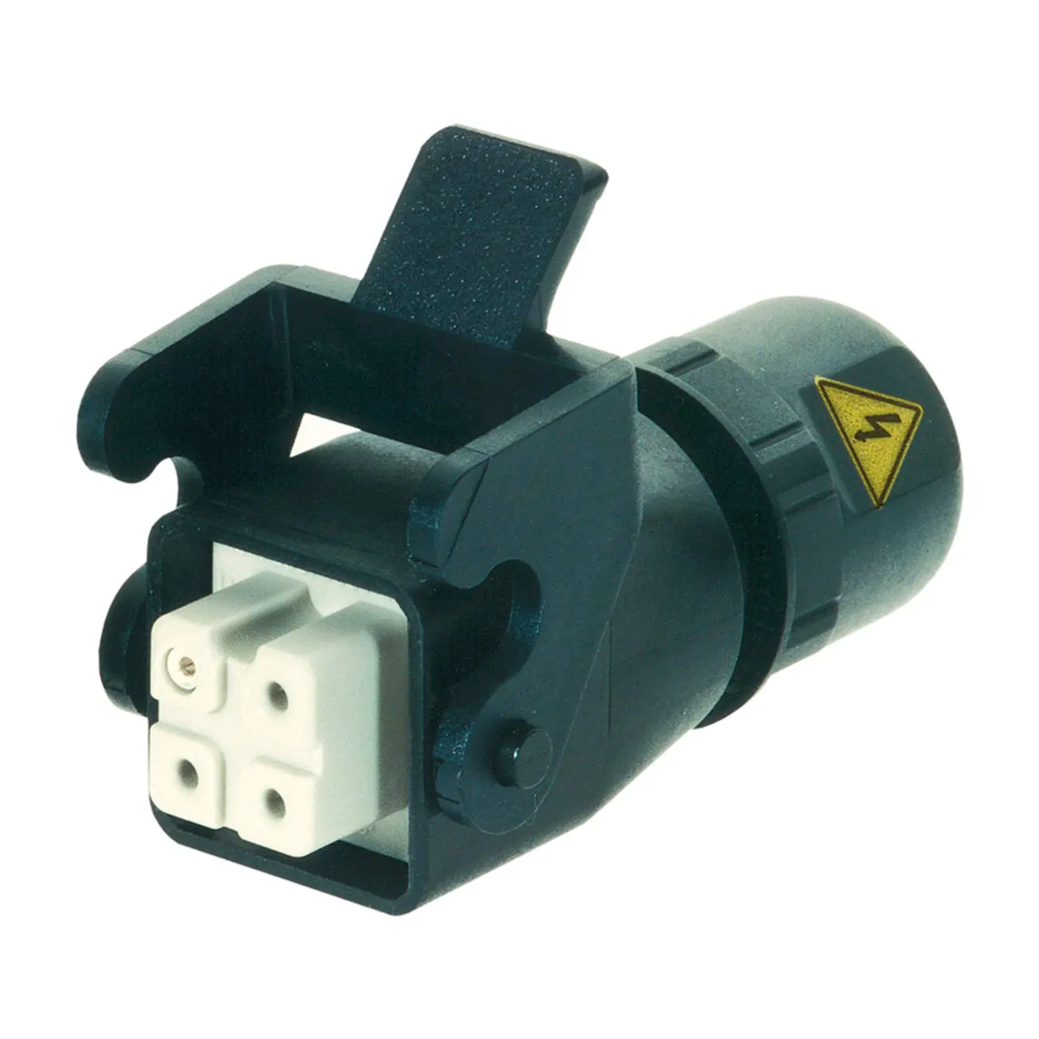 Produktfoto 1 von 09200030745 HARTING 3A Buchse/Harax-Anschluss im Kupplungsgehäuse schwarz