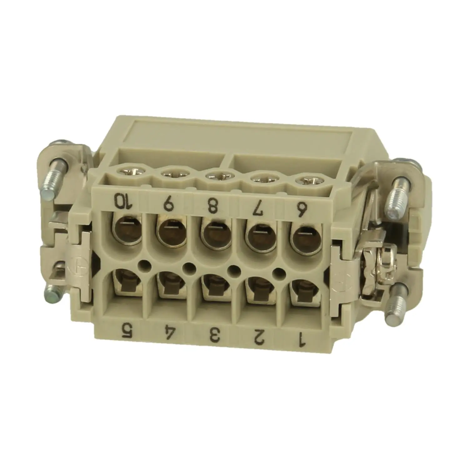 Produktfoto 1 von 09200102614 HARTING Han 10A Stifteinsatz (M) Schraubanschluss, 10-polig+PE 250V, 16A