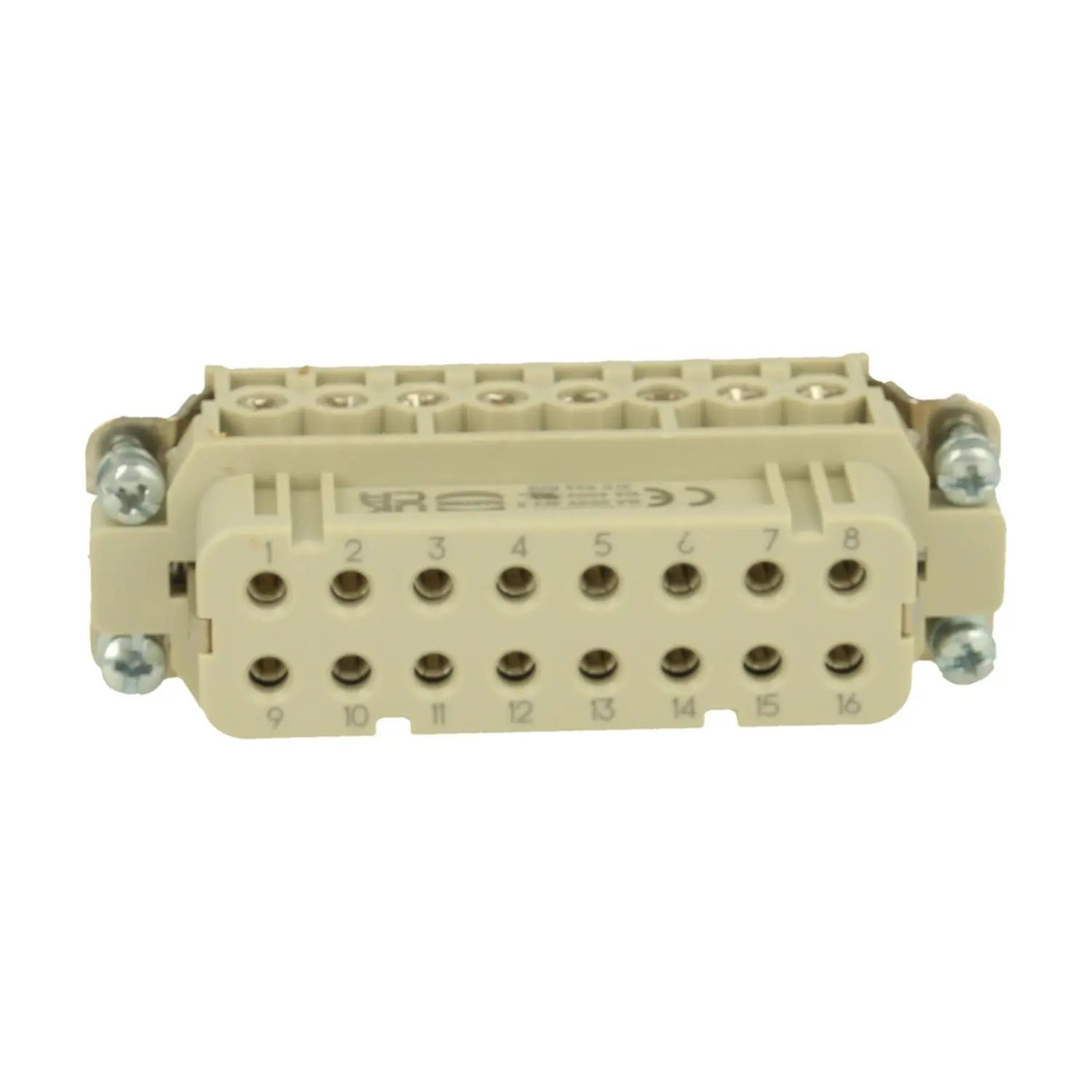 Produktfoto 1 von 09200162814 HARTING Han 16A Buchseneinsatz (F) Schraubanschluss, 16-polig+PE 250V, 16A