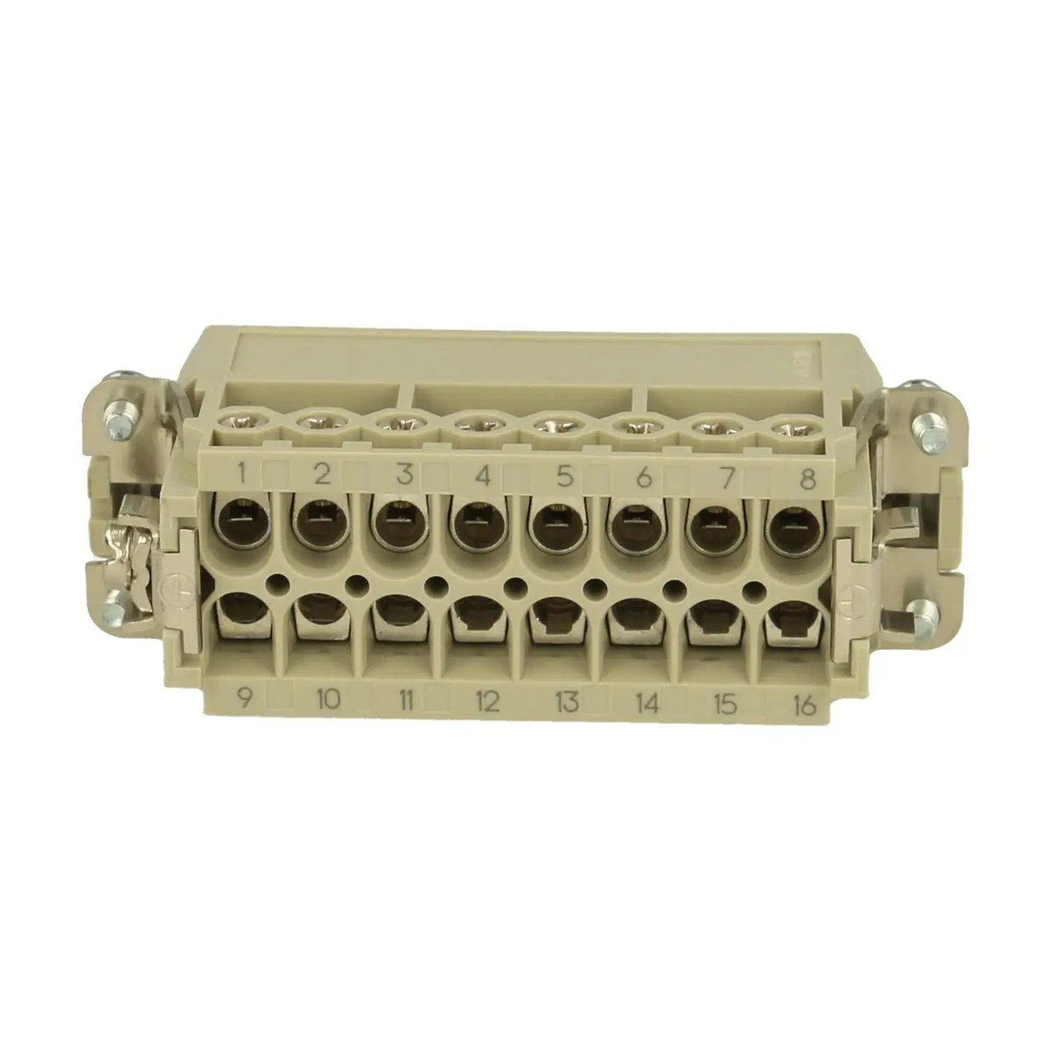 Produktfoto 1 von 09200162614 HARTING Han 16A Stifteinsatz (M) Schraubanschluss, 16-polig+PE 250V, 16A