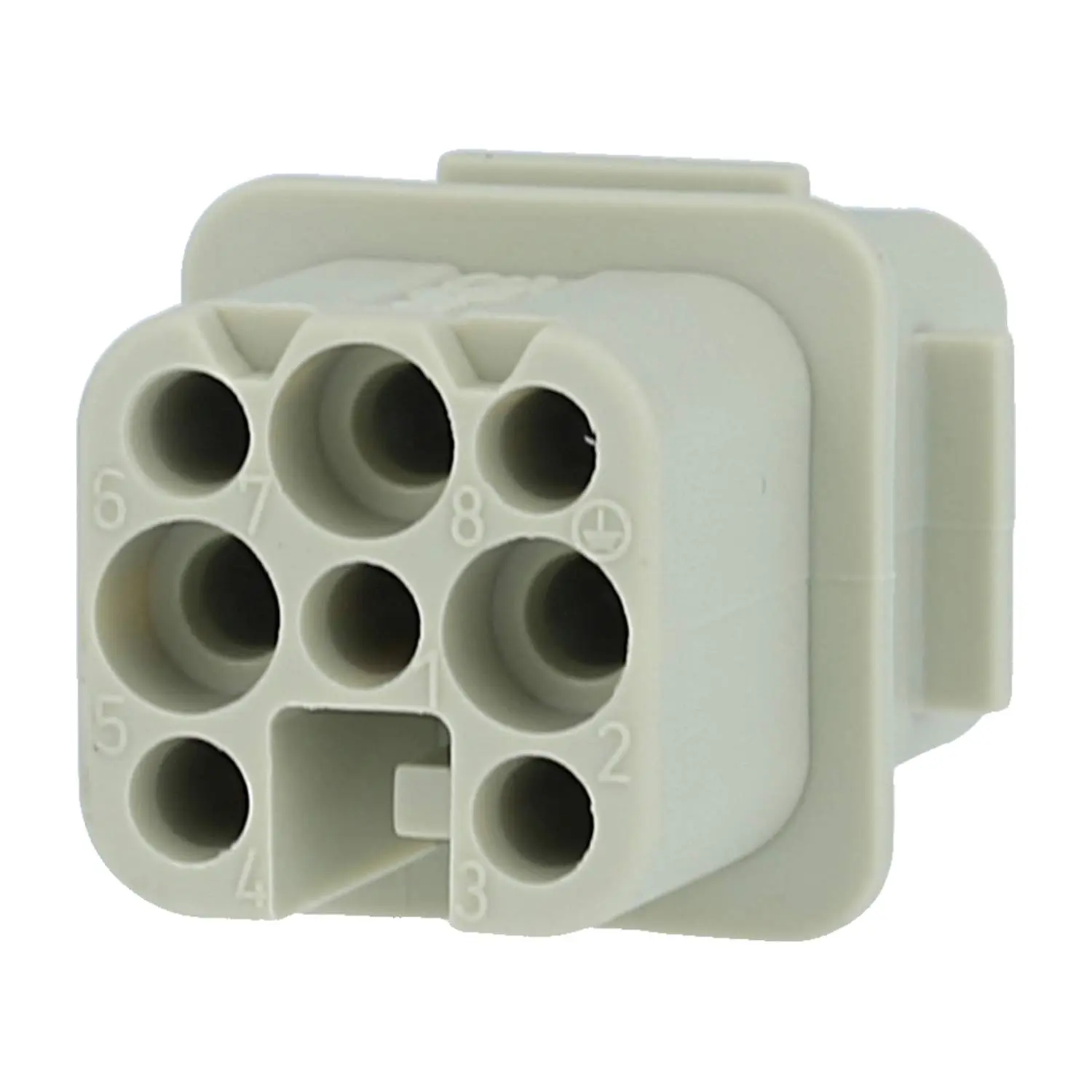 Produktfoto 1 von 09210073131 HARTING Han 7D Buchseneinsatz (F) Crimpanschluss, 7-polig+PE 250V, 10A
