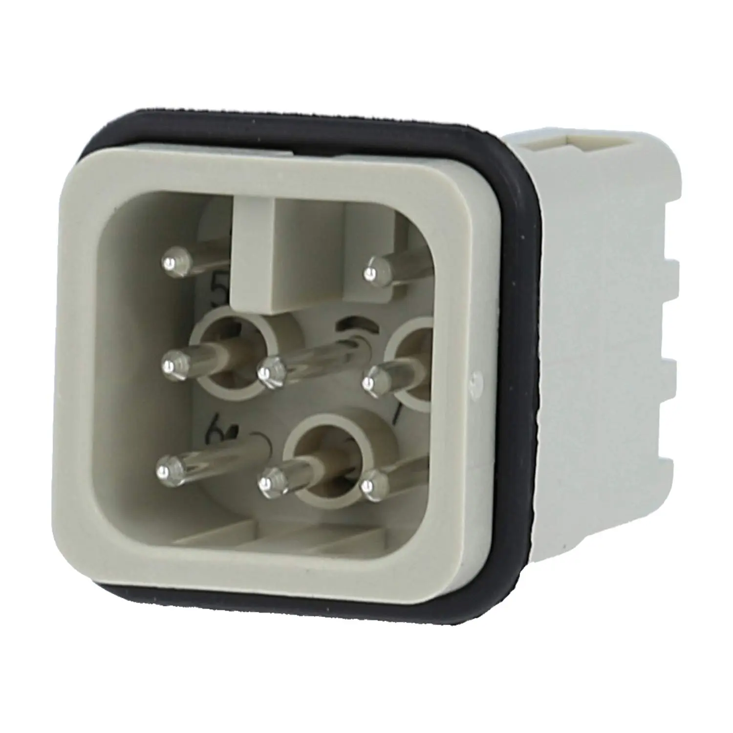 Produktfoto 1 von 09210072632 HARTING Han 7D Stifteinsatz (M) Quick-Lock-Anschluss, 7-polig+PE 250V, 10A