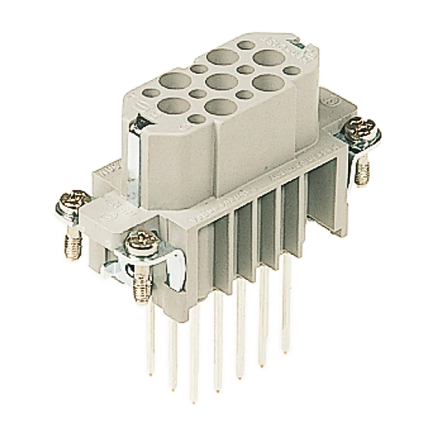 Produktfoto 1 von 09210152701 HARTING Han 15D Buchseneinsatz (F) Wickelanschluss, 15-polig+PE 250V, 10A