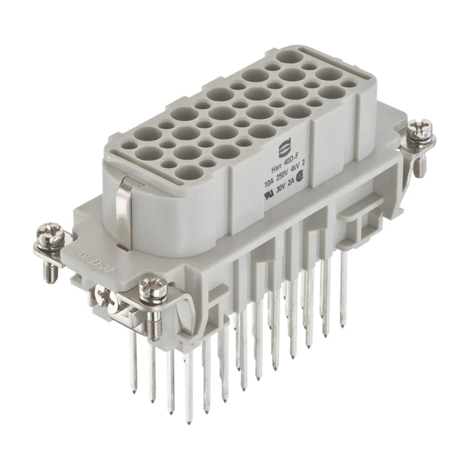 Produktfoto 1 von 09210402701 HARTING Han 40D Buchseneinsatz (F) Wickelanschluss, 40-polig+PE 250V, 10A