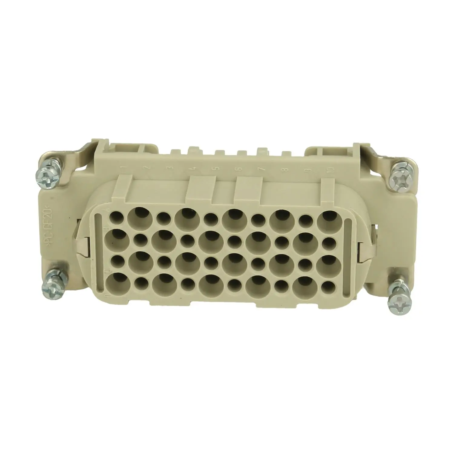 Produktfoto 1 von 09212403101 HARTING Han 40D HMC Buchseneinsatz (F) Crimpanschluss, 40-polig+PE 250V, 16A