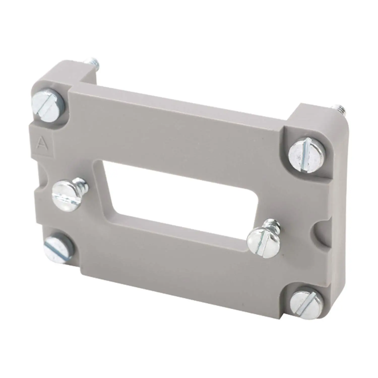 Produktfoto 1 von 09300009966 HARTING Han 6B D-Sub Adapterplatte für D-Sub 15-polig passend für 6B Gehäuse Werkstoff Kunststoff