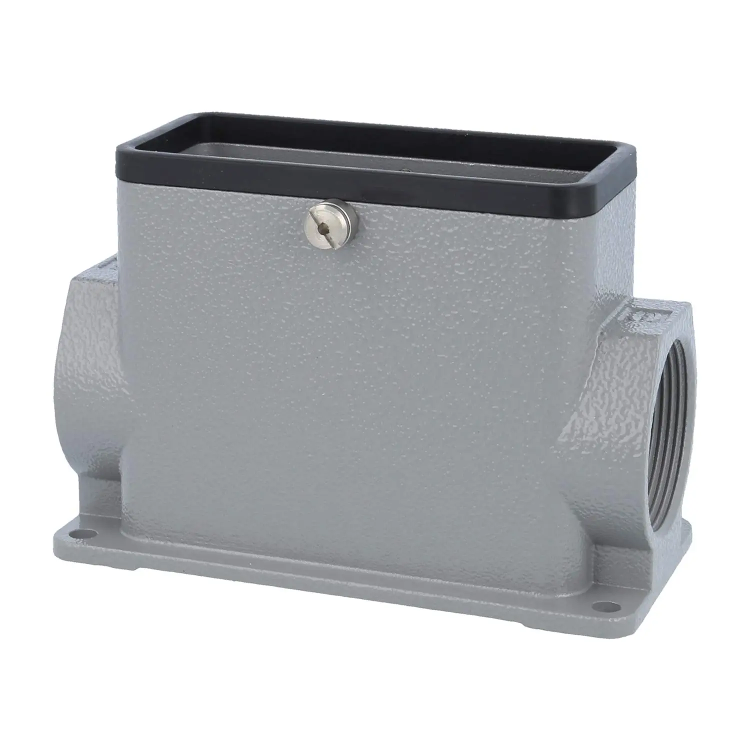Produktfoto 1 von 09300160281 HARTING Han 16B Sockelgehäuse hoch, 2xPG29 seitlicher Kabelabgang, für 1 Zentralbügel Verschraubung PG29 Klemmbereich 16,0mm - 25,0mm