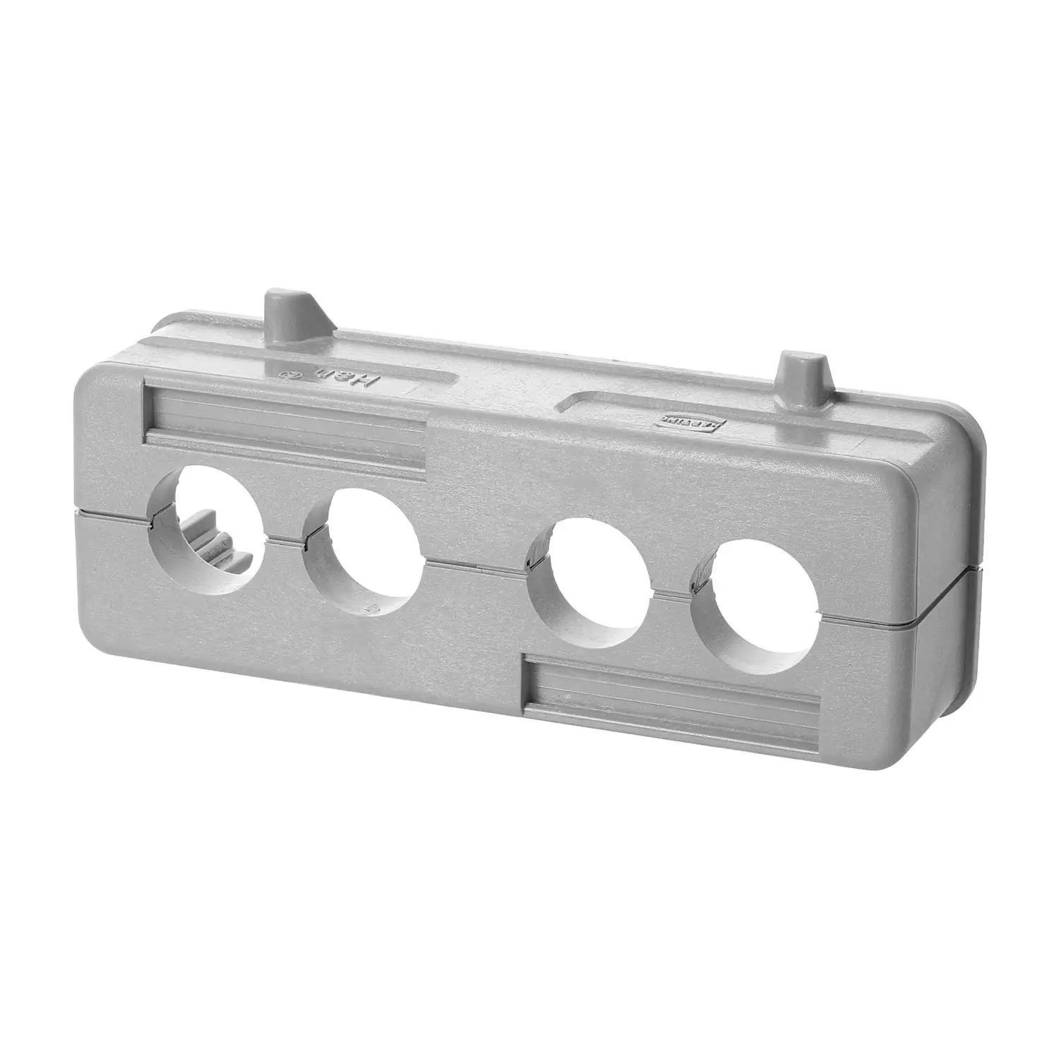 Produktfoto 1 von 09300240408 HARTING Datenkabeldurchführung Han 24B gerader Kabelabgang für 24B Anbaugehäuse für 2 Bügel (am Unterteil)
