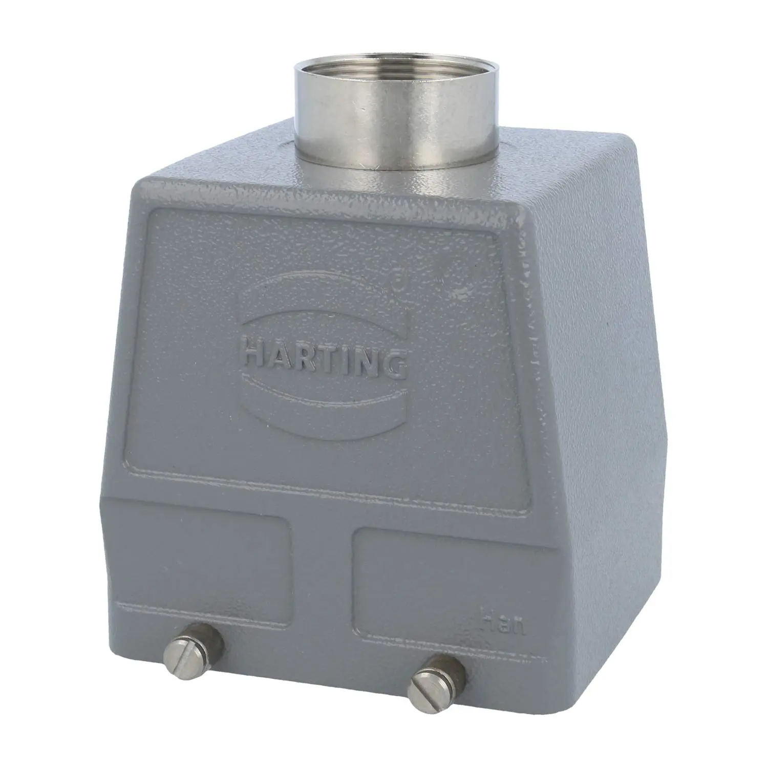 Produktfoto 1 von 09300320421 HARTING Han 32B Tüllengehäuse hoch, 1xPG29 gerader Kabelabgang, für 2 Bügel (am Unterteil) Verschraubung PG29 Klemmbereich 16,0mm - 25,0mm