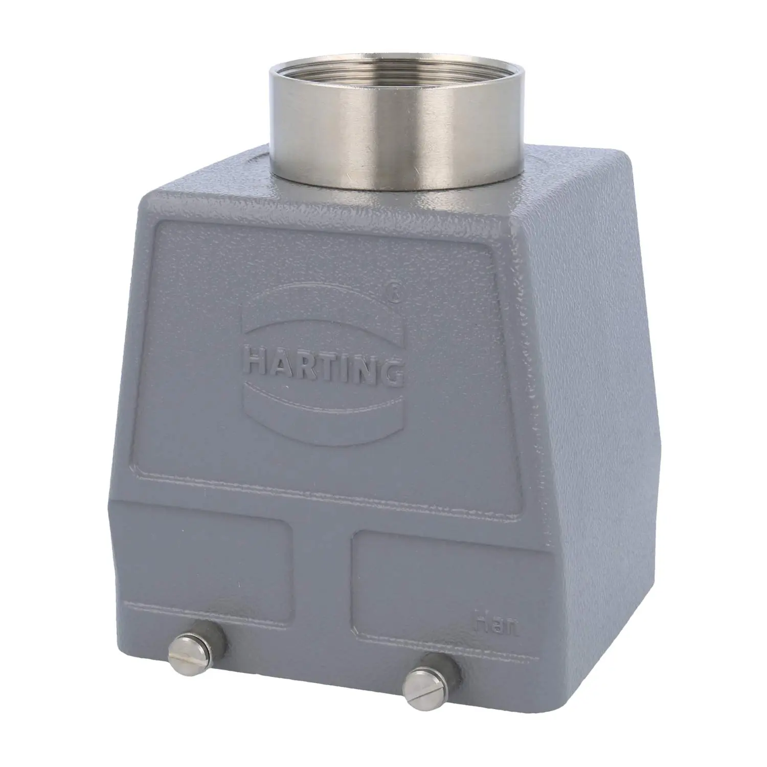 Produktfoto 1 von 09300320422 HARTING Han 32B Tüllengehäuse hoch, 1xPG36 gerader Kabelabgang, für 2 Bügel (am Unterteil) Verschraubung PG36 Klemmbereich 19,0mm - 32,0mm