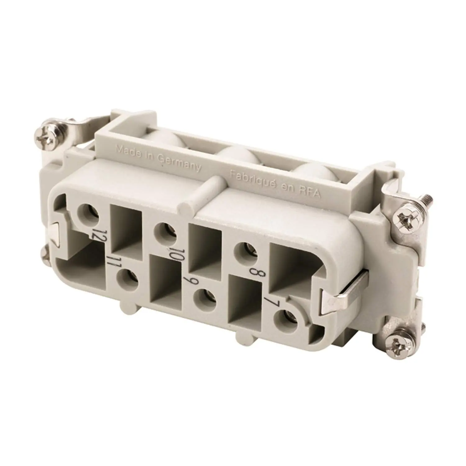 Produktfoto 1 von 09310062711 HARTING Han 6HsB Buchseneinsatz (F) Schraubanschluss, 6-polig+PE 400V/690V, 35A