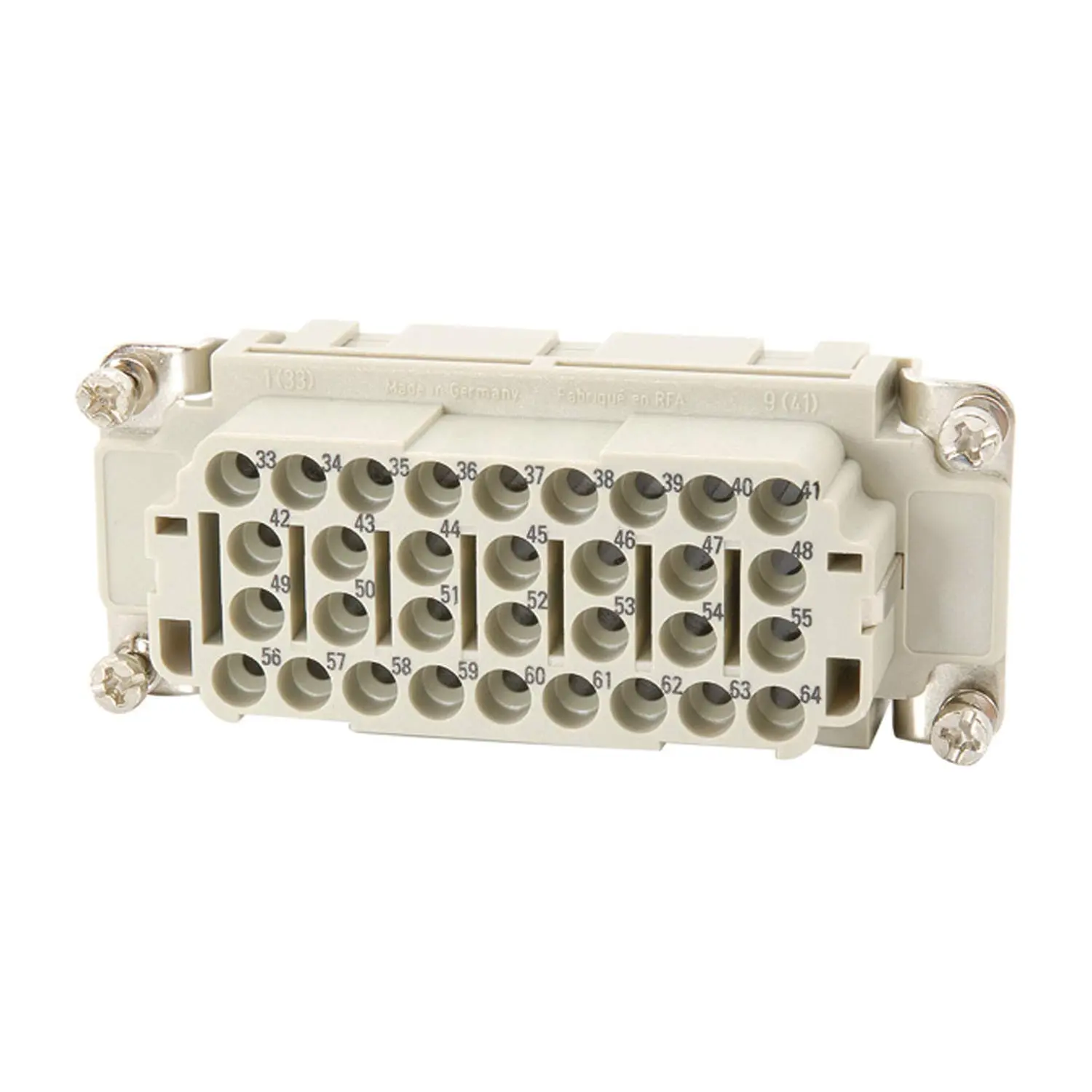 Produktfoto 1 von 09320323111 HARTING Han 32EE Buchseneinsatz (F) Crimpanschluss, 32-polig+PE 500V, 16A