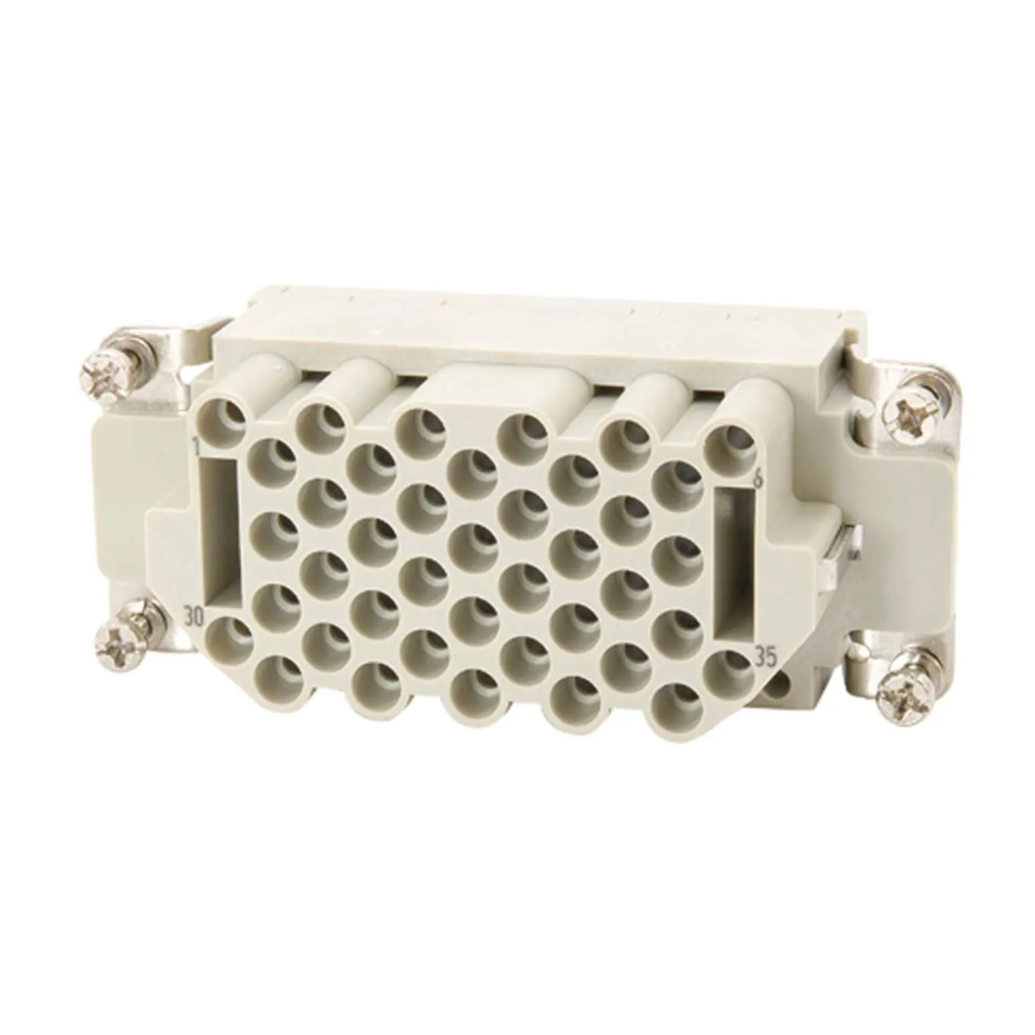 Produktfoto 1 von 09320403101 HARTING Han 40EEE Buchseneinsatz (F) Crimpanschluss, 40-polig+PE 500V, 16A