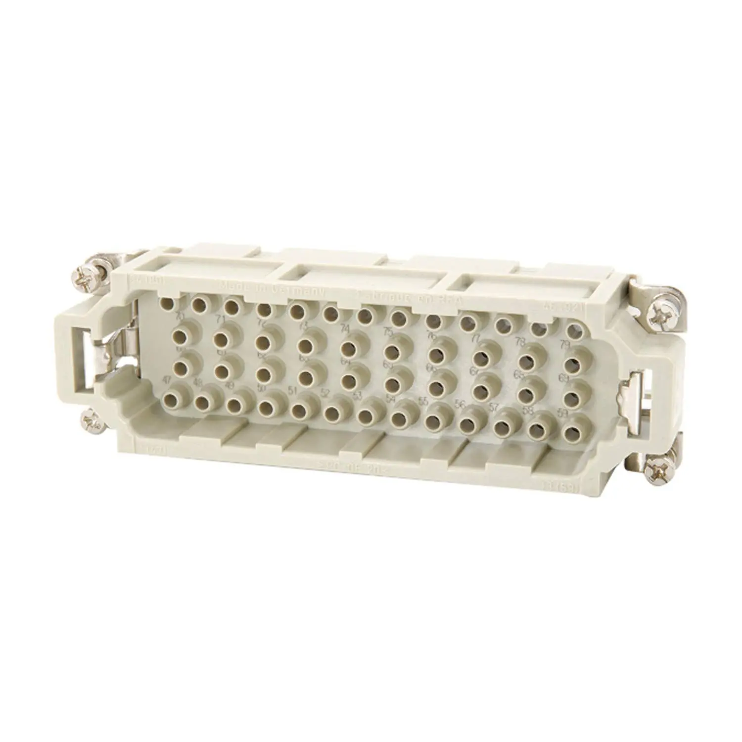 Produktfoto 1 von 09320463011 HARTING Han 46EE Stifteinsatz (M) Crimpanschluss, 46-polig+PE 500V, 16A
