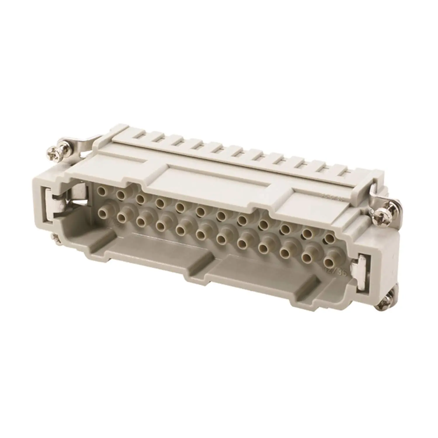 Produktfoto 1 von 09330242602 HARTING Han 24E Stifteinsatz (M) Crimpanschluss, 24-polig+PE 500V, 16A