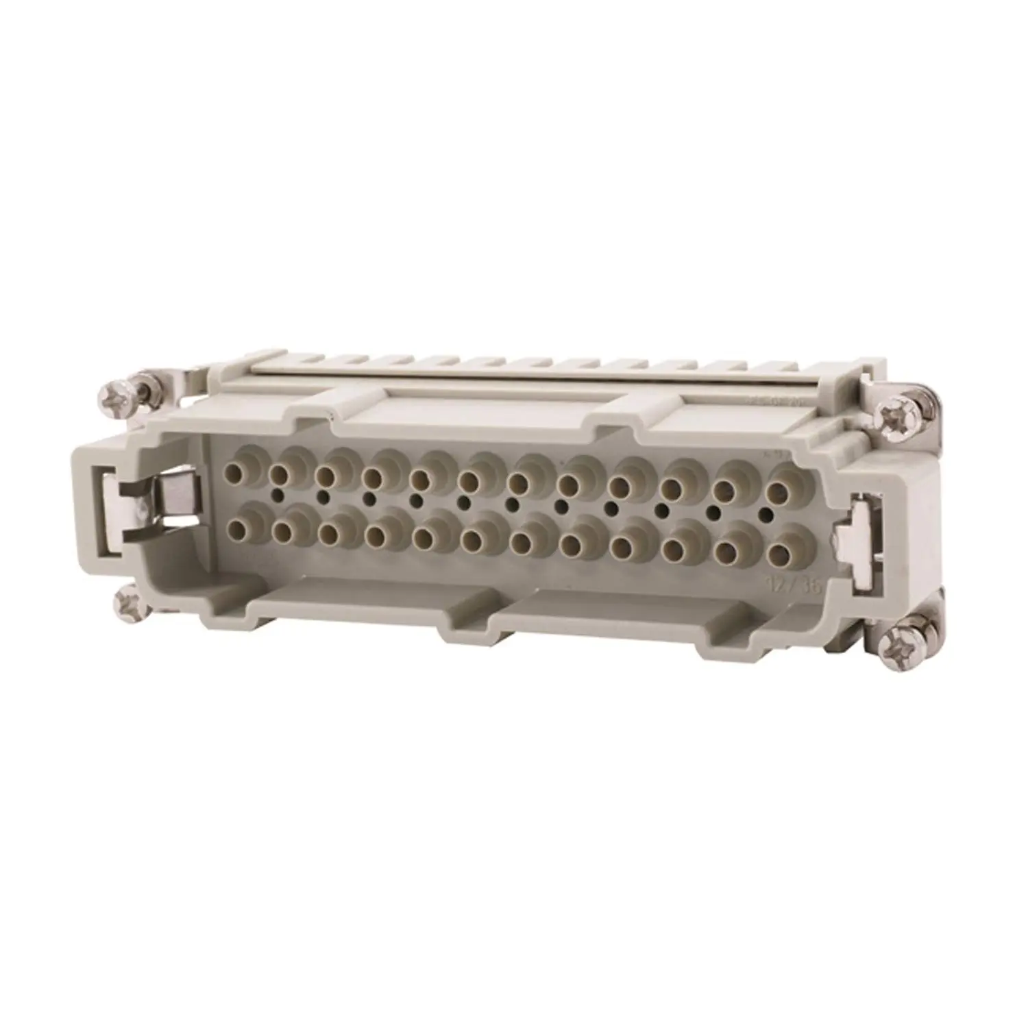 Produktfoto 1 von 09330242612 HARTING Han 24E Stifteinsatz (M) Crimpanschluss, 24-polig+PE 500V, 16A
