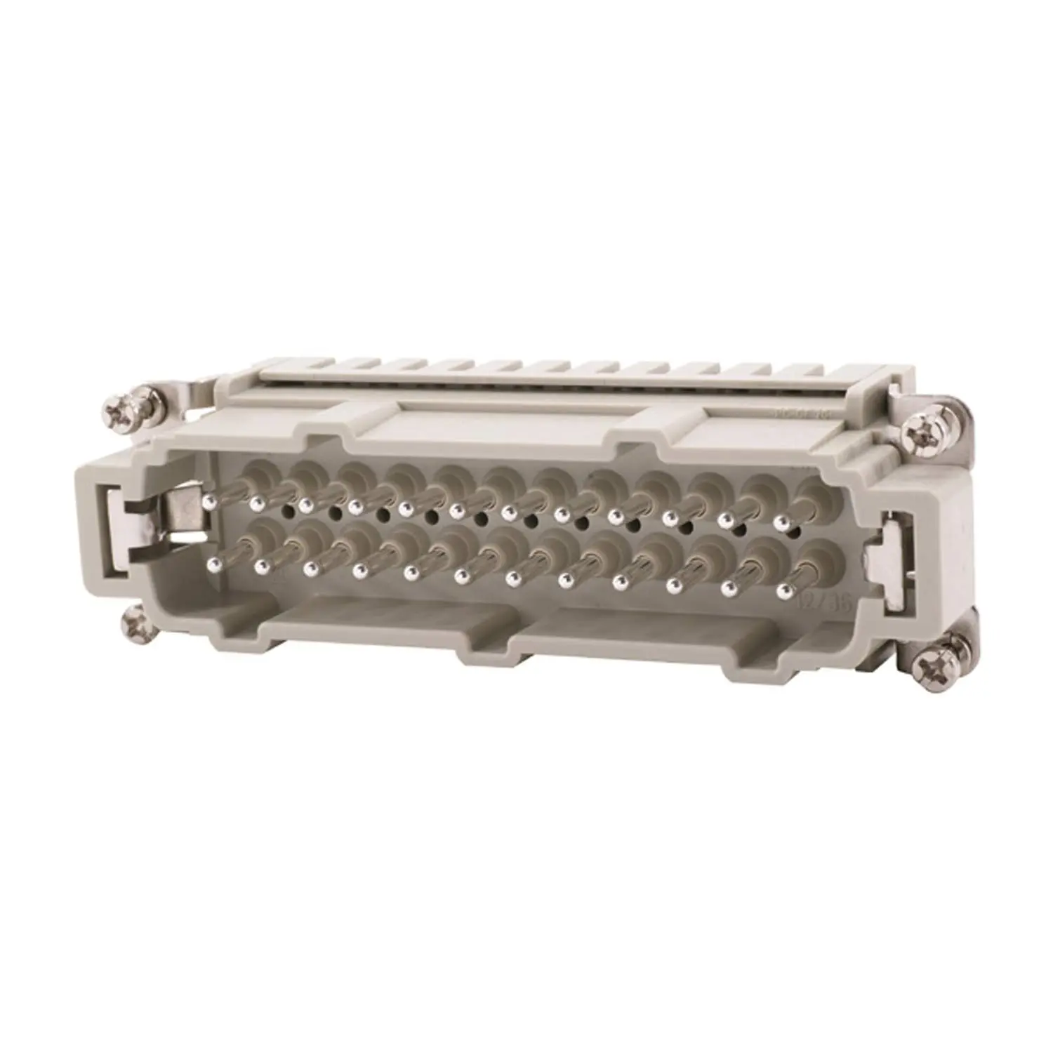 Produktfoto 1 von 09330242616 HARTING Han 24ES Stifteinsatz (M) Käfigzugfederanschluss, 24-polig+PE 500V, 16A