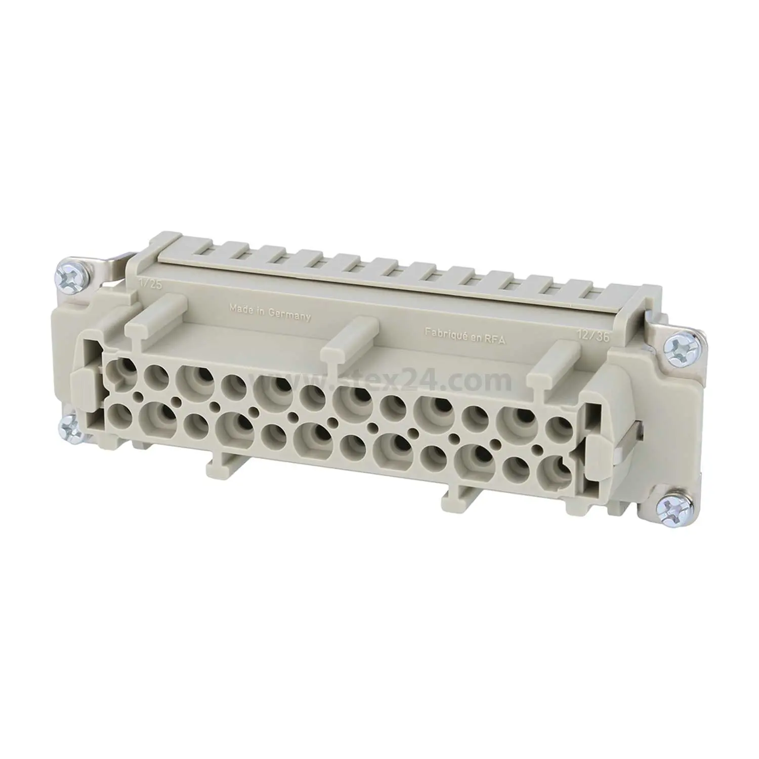 Produktfoto 1 von 09330242702 HARTING Han 24E Buchseneinsatz (F) Crimpanschluss, 24-polig+PE 500V, 16A