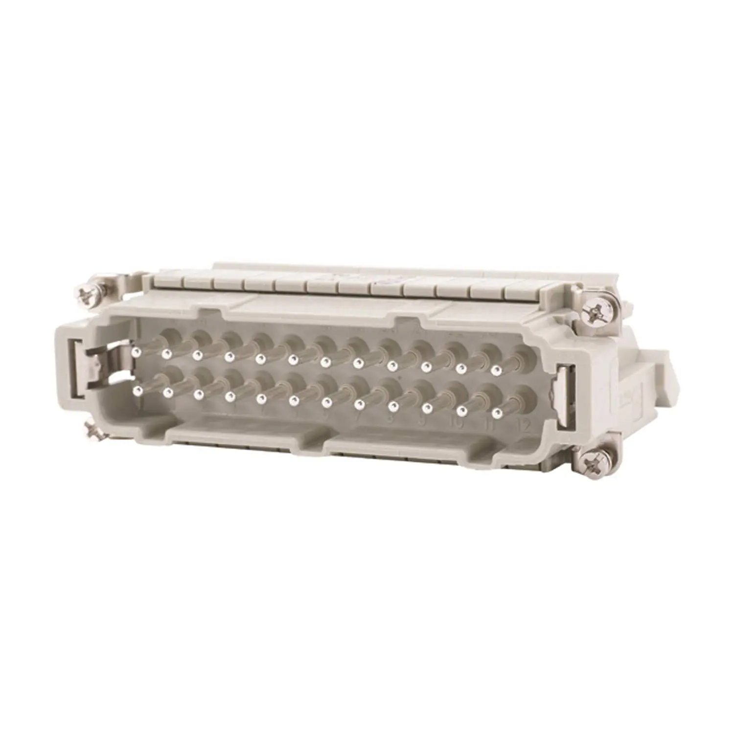 Produktfoto 1 von 09330244625 HARTING Han 24E Anschlussverteiler Stifteinsatz (M) ""links"" Schraubanschluss, 24-polig+PE 500V, 16A