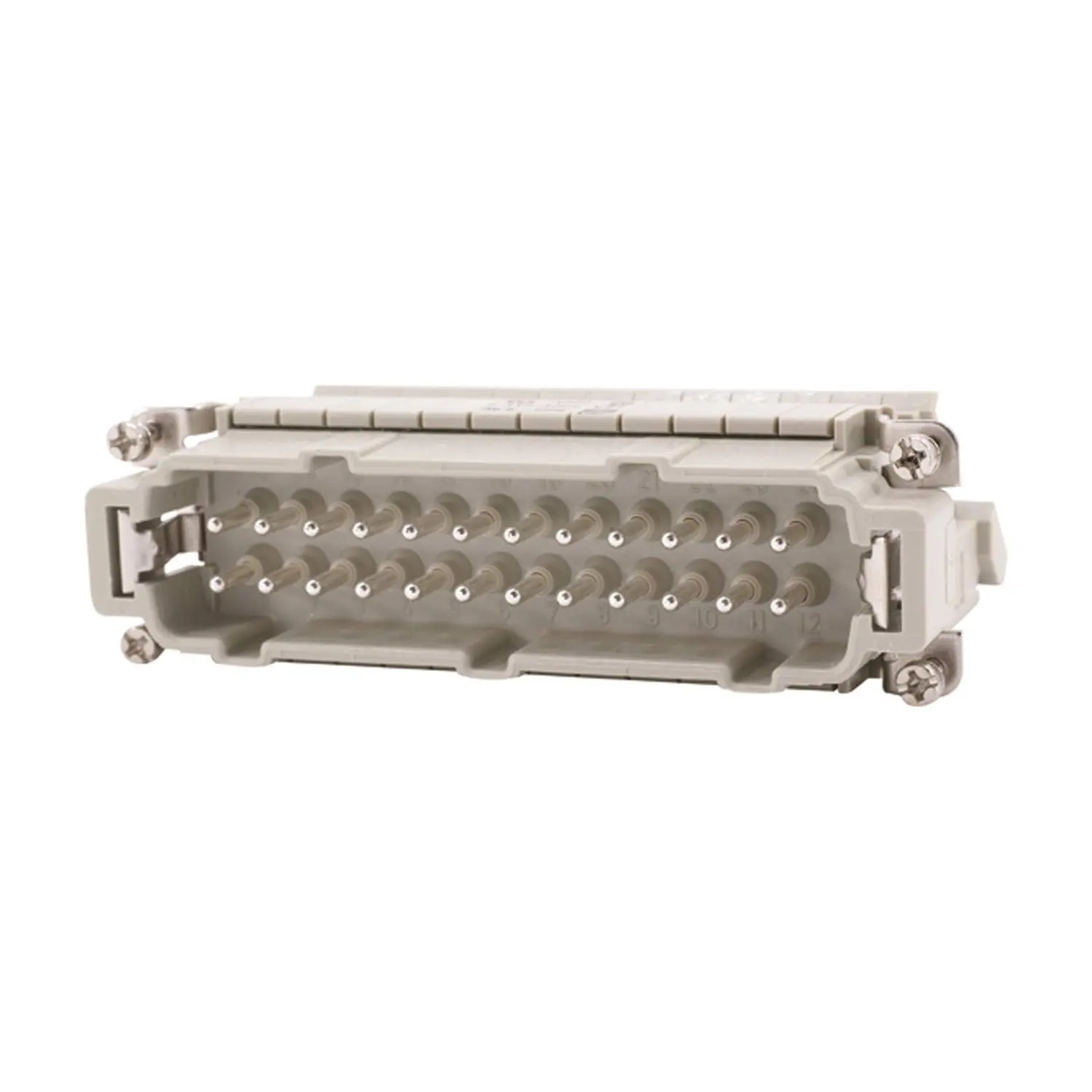 Produktfoto 1 von 09330244626 HARTING Han 24E Anschlussverteiler Stifteinsatz (M) ""links"" Schraubanschluss, 24-polig+PE 500V, 16A