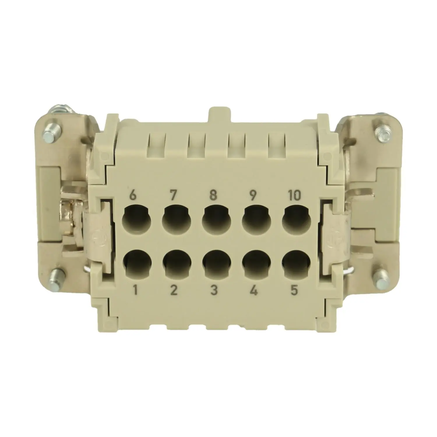 Produktfoto 1 von 09332102702 HARTING Han 10E HMC Buchseneinsatz (F) Crimpanschluss, 10-polig+PE 500V, 16A