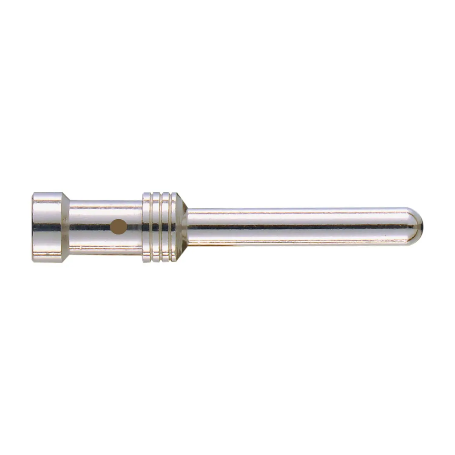 Produktfoto 1 von 09338006105 HARTING E-High Temp Crimpkontakt Kontaktstift (M) 1mm² AWG18 silber, 1 Stück Werkstoff Kupferlegierung