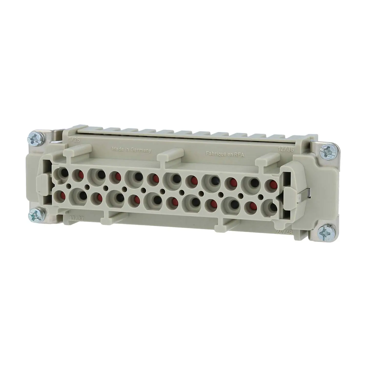 Produktfoto 1 von 09340102702 HARTING Han 10HvE mit 2 Schaltkontakte Buchseneinsatz (F) Crimpanschluss, 12-polig 10/2+PE 830V - 500V Steuerkontakt, 16A