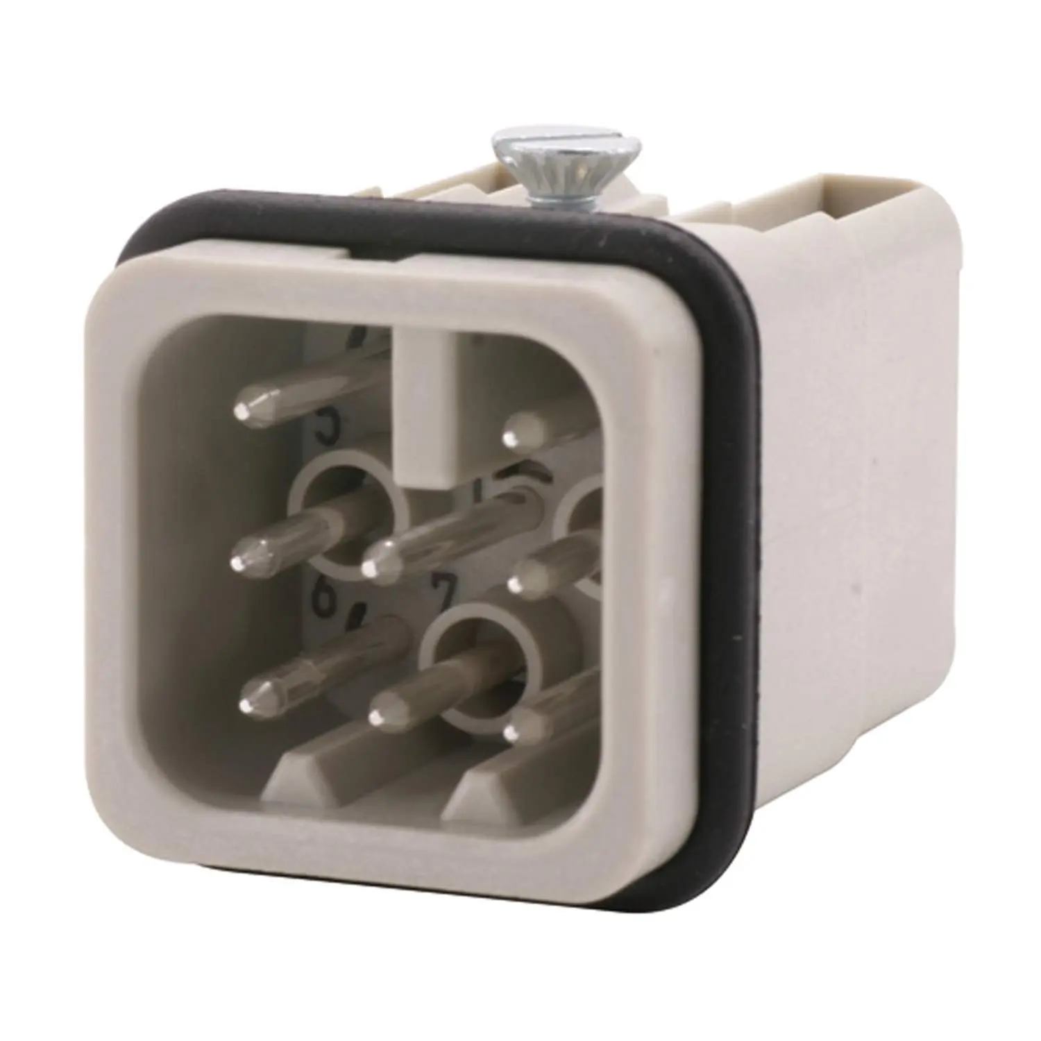 Produktfoto 1 von 09360082632 HARTING Han 8D Stifteinsatz (M) Quick-Lock-Anschluss, 8-polig AC 50V / DC 120V, 10A