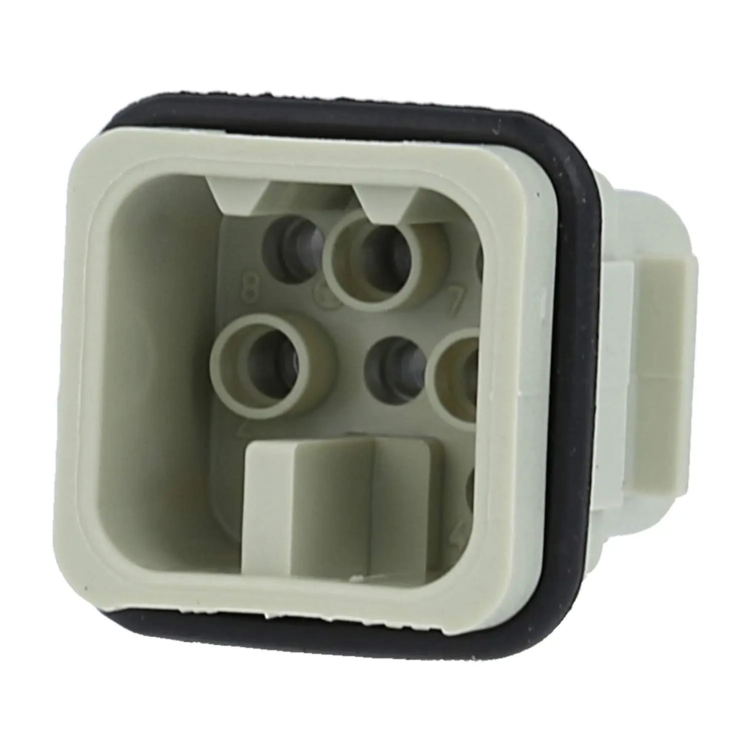 Produktfoto 1 von 09360083001 HARTING Han 8D Stifteinsatz (M) Crimpanschluss, 8-polig AC 50V / DC 120V, 10A