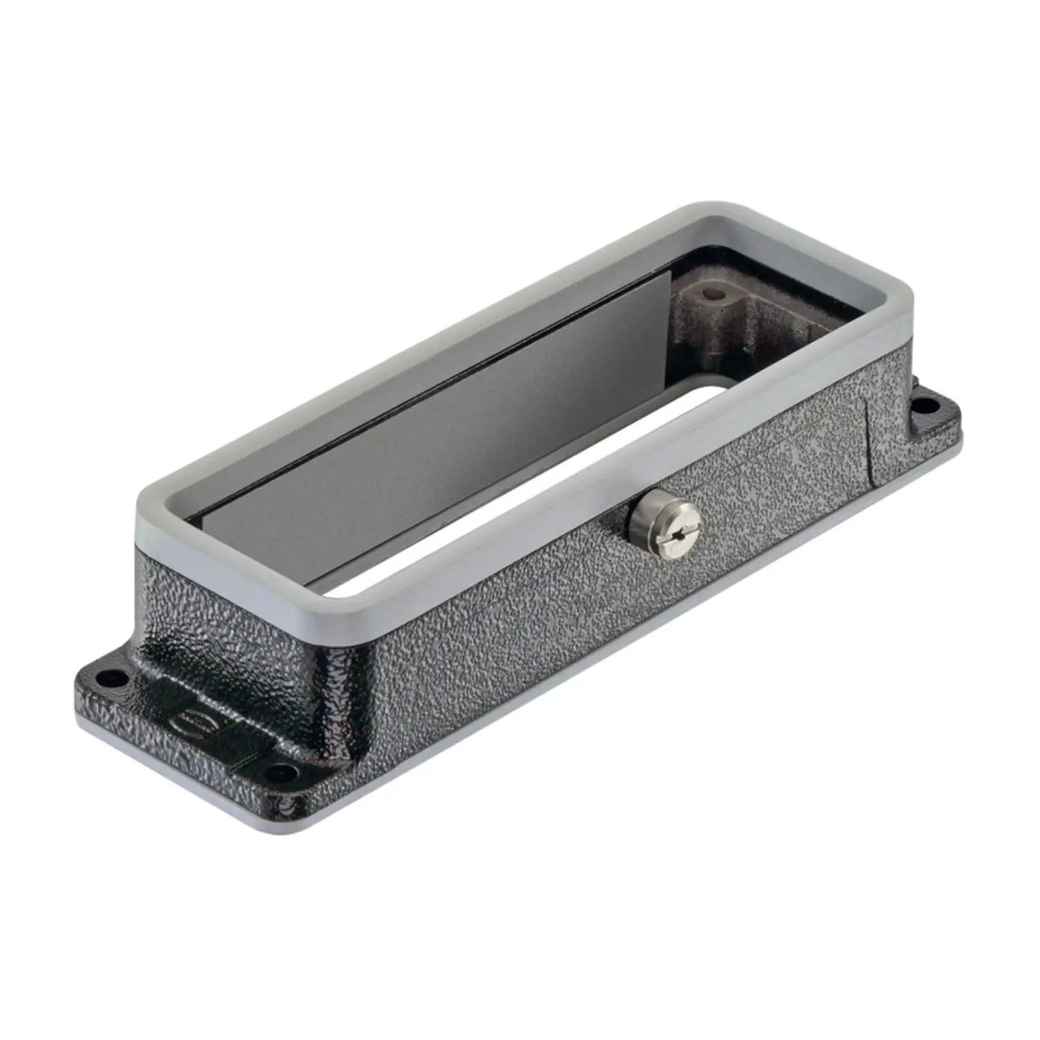 Produktfoto 1 von 09370240381 Harting Han 24B M Anbaugehäuse niedrig für 1 Zentralbügel