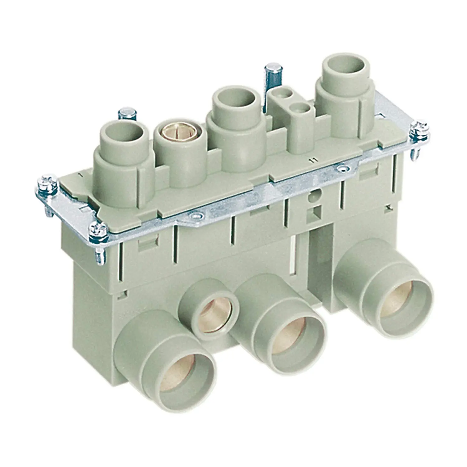 Produktfoto 1 von 09380052702 HARTING Han K 3/2 Buchseneinsatz (F) Axialschraub- / Schraubanschluss, 5-polig 3/2+PE 2000V/1150V, 200A/16A