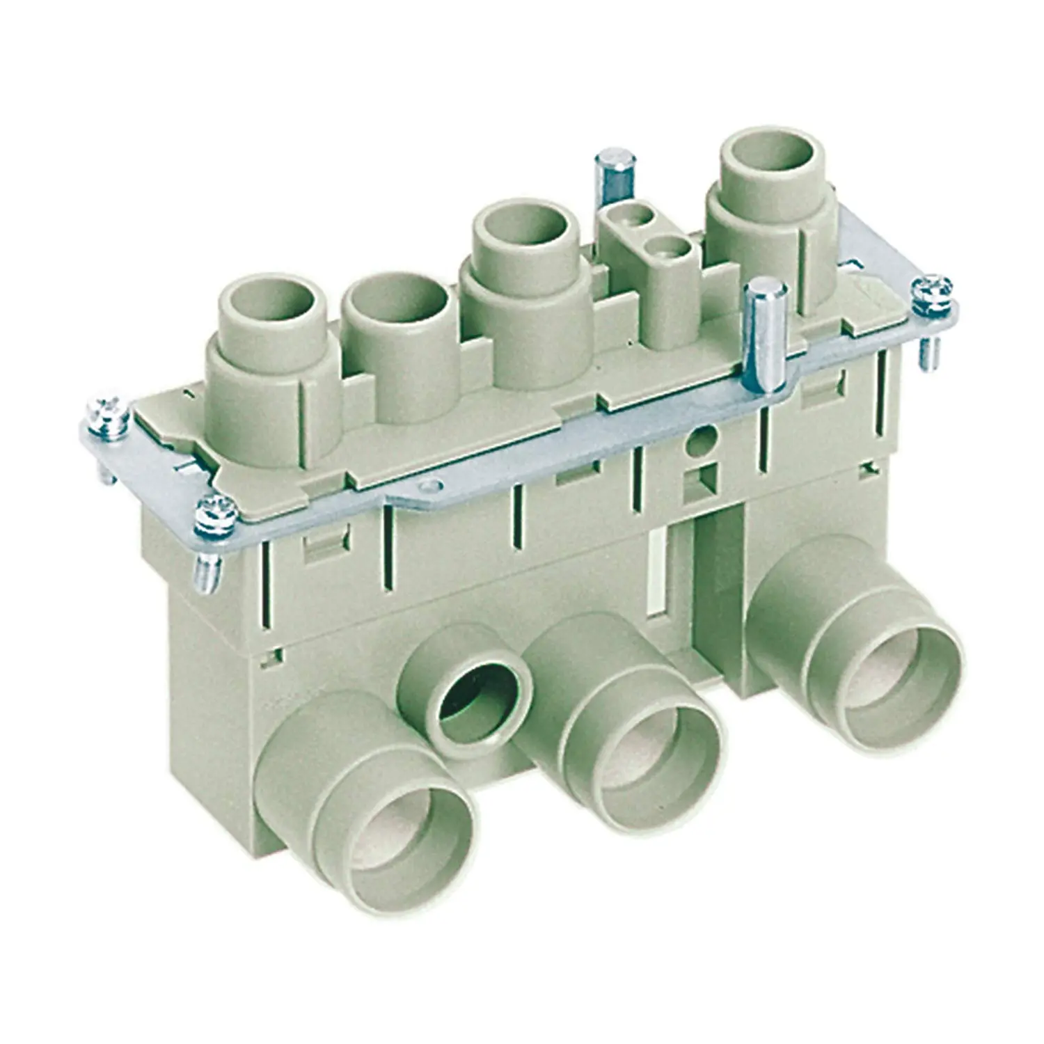 Produktfoto 1 von 09380052722 HARTING Han K 3/0 Buchseneinsatz (F) Axialschraubanschluss, 3-polig 2000V/1150V, 200A