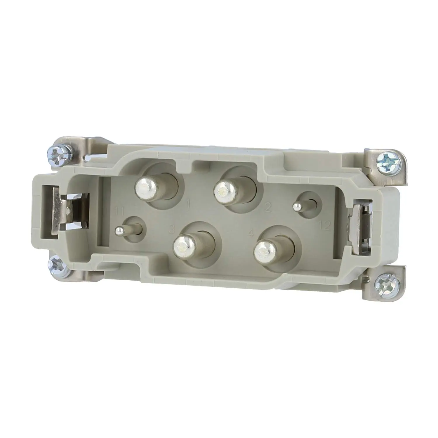 Produktfoto 1 von 09380062601 HARTING Han K4/2 Stifteinsatz (M) Schraubanschluss, 6-polig 4/2+PE 830V - 400V Steuerkontakt, 80A/16A