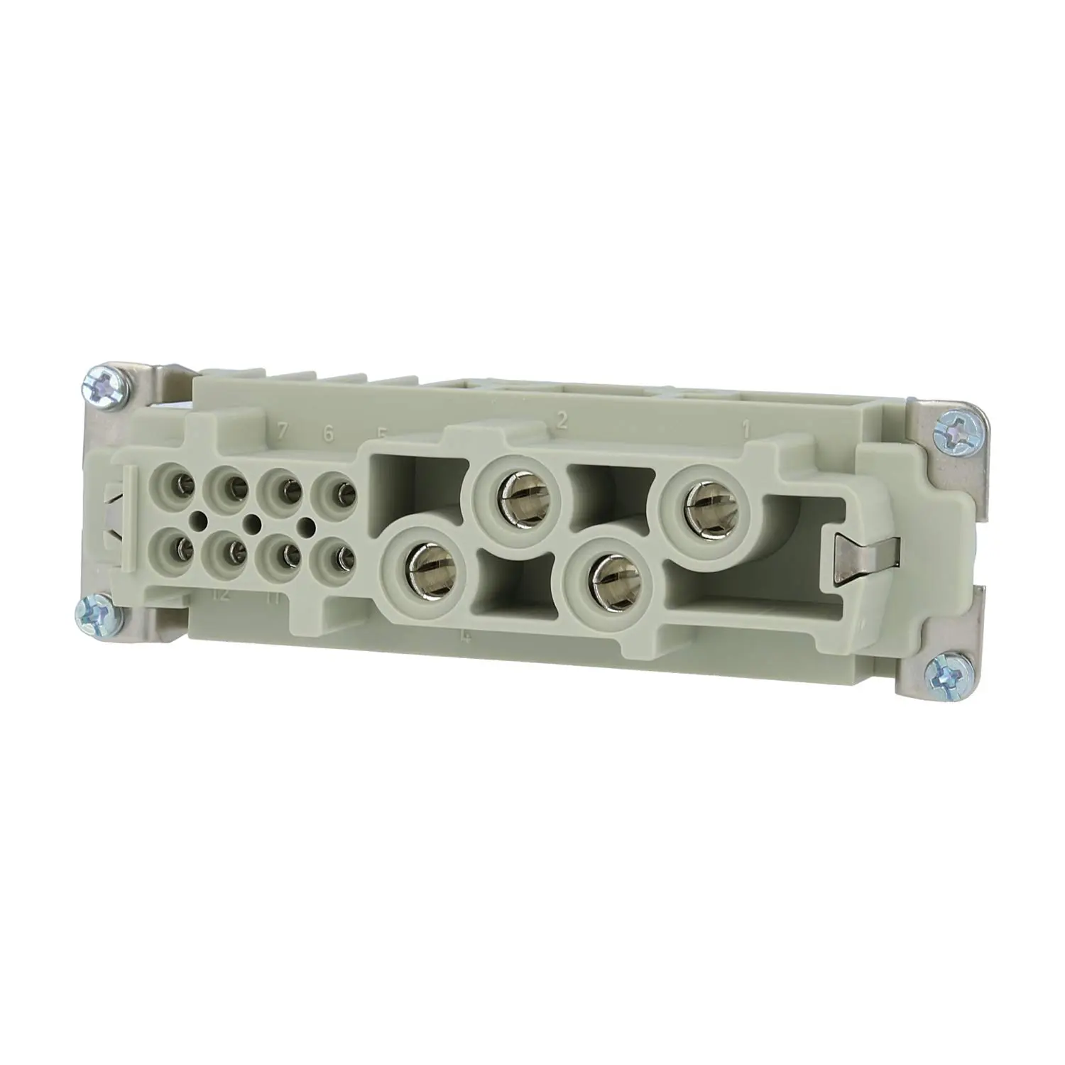 Produktfoto 1 von 09380122701 HARTING Han K4/8 Buchseneinsatz (F) Schraubanschluss, 12-polig 4/8+PE 400V - 400V Steuerkontakt, 80A/16A