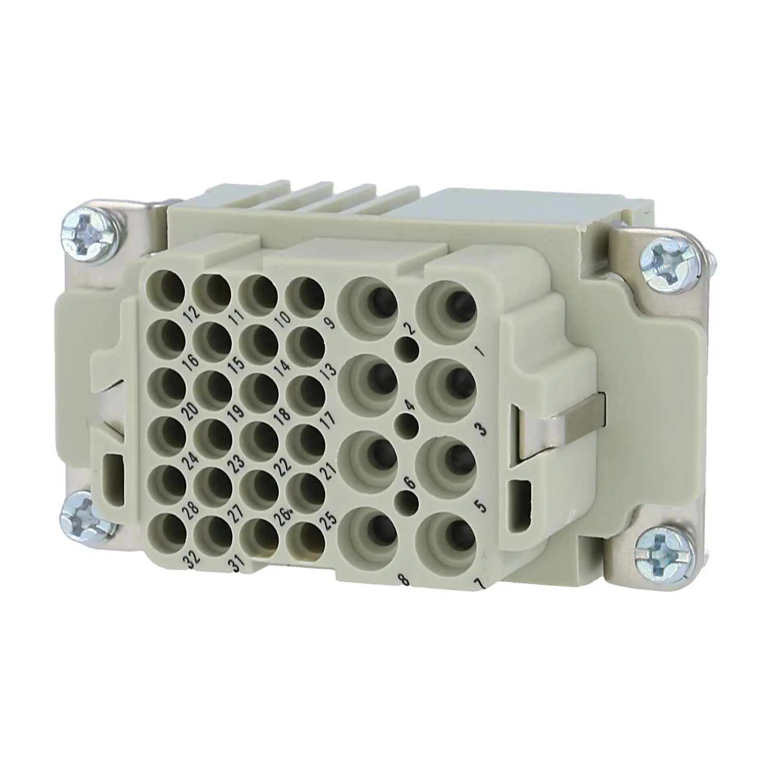Produktfoto 1 von 09380323101 HARTING Han K8/24 Buchseneinsatz (F) Crimpanschluss, 32-polig 8/24+PE 230V/400V - 160V Steuerkontakt, 16A/10A