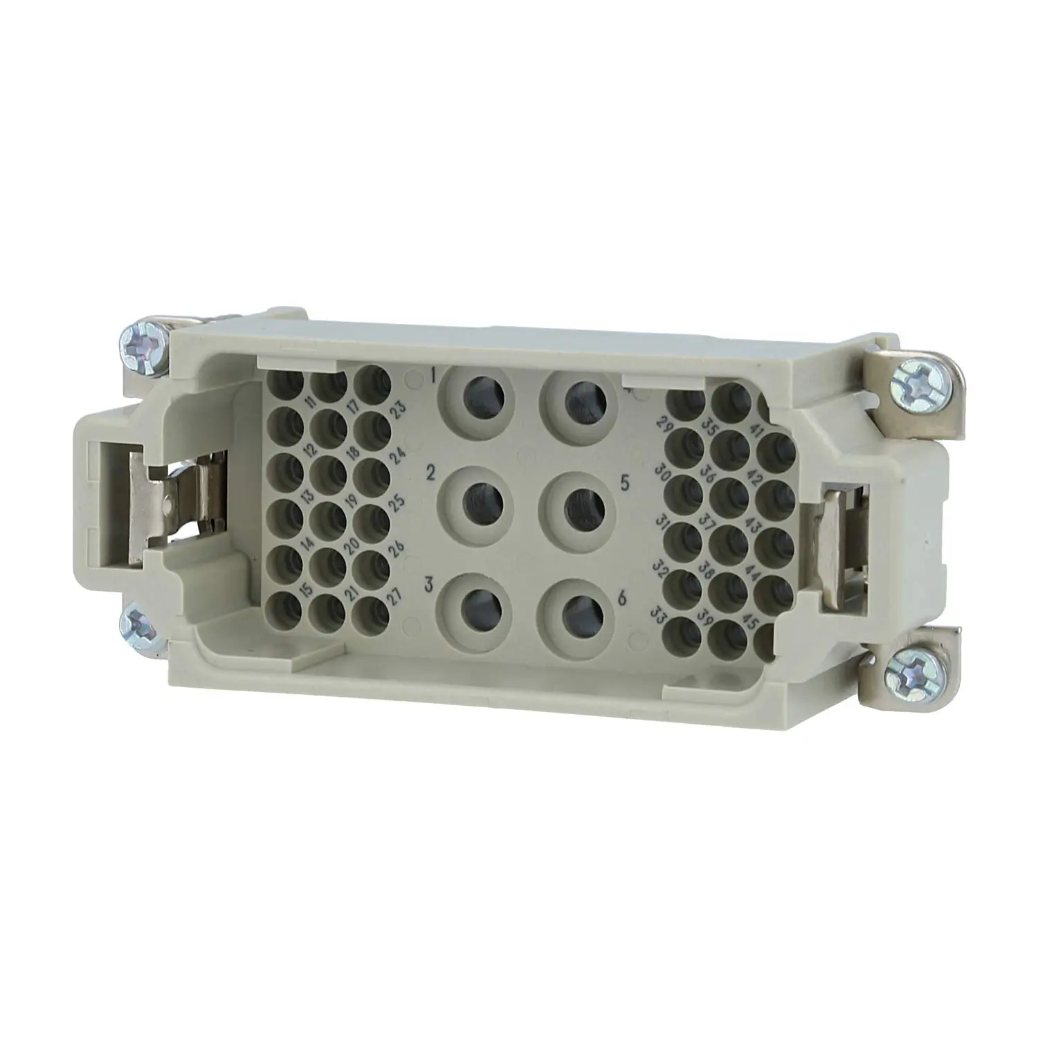 Produktfoto 1 von 09380423001 HARTING Han K6/36 Stifteinsatz (M) Crimpanschluss, 42-polig 6/36+PE 690V - 160V Steuerkontakt, 40A/10A