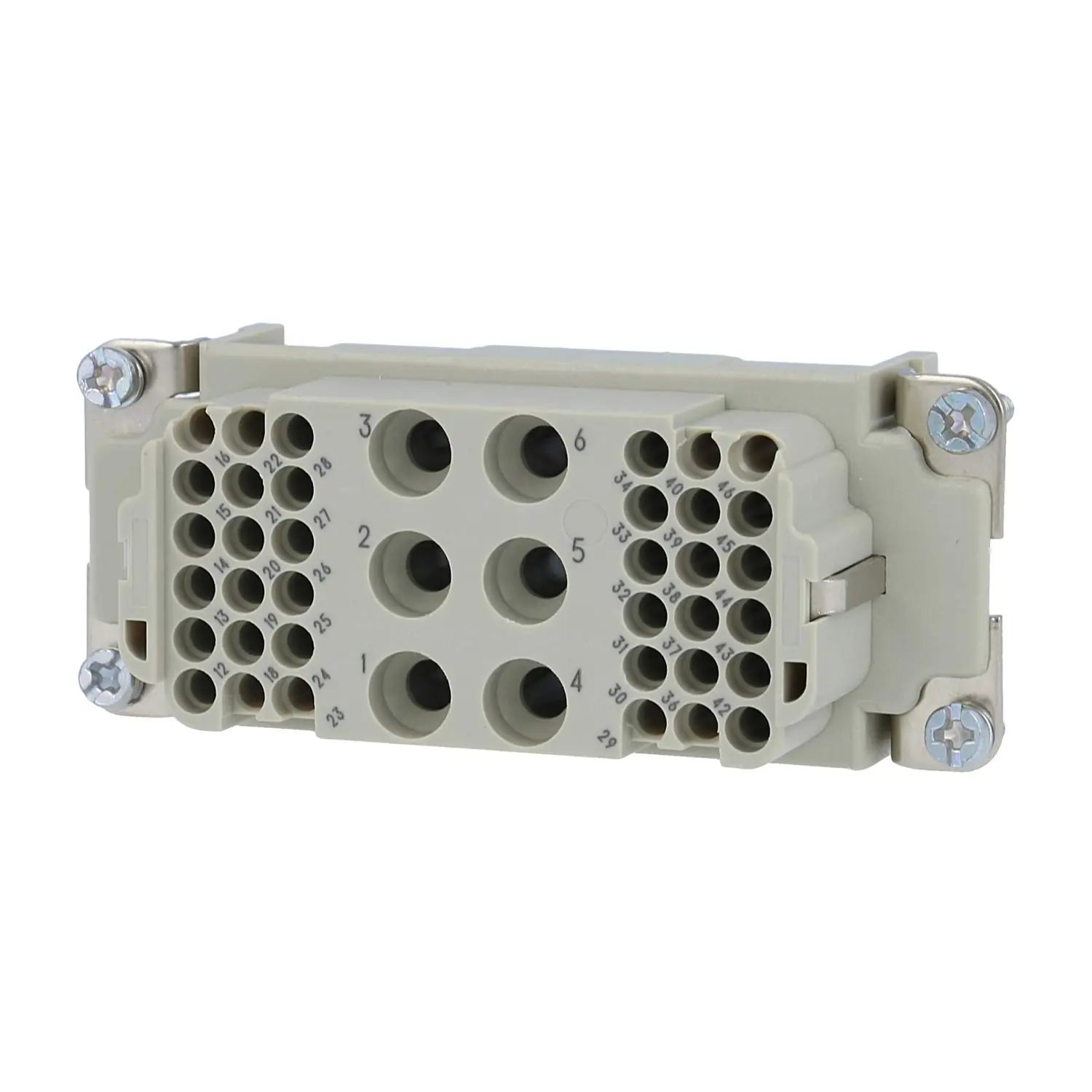 Produktfoto 1 von 09380423101 HARTING Han K6/36 Buchseneinsatz (F) Crimpanschluss, 42-polig 6/36+PE 690V - 160V Steuerkontakt, 40A/10A