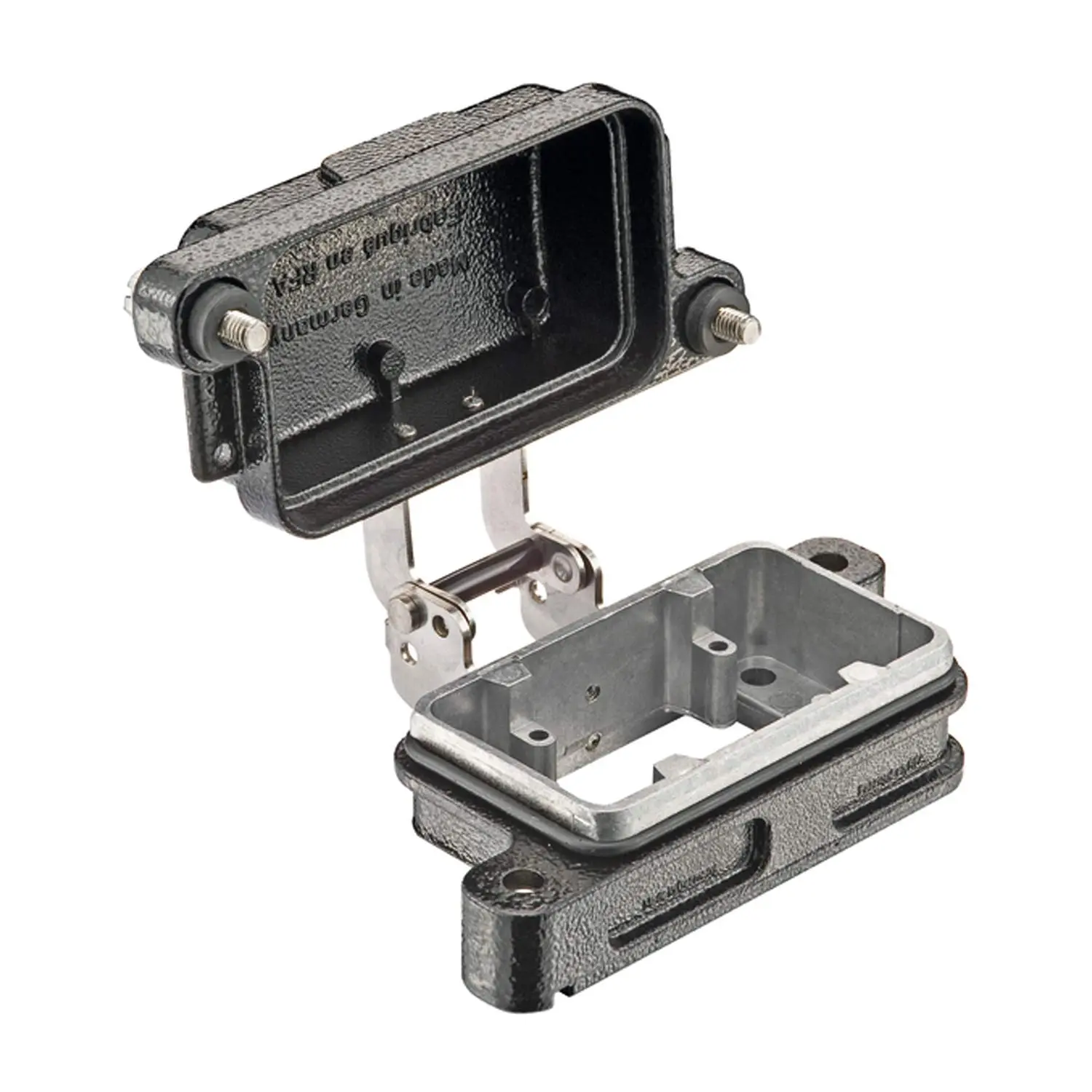Produktfoto 1 von 09400060317 HARTING Han 6HPR Anbaugehäuse Schraubverriegelung mit Schutzkappe Metall