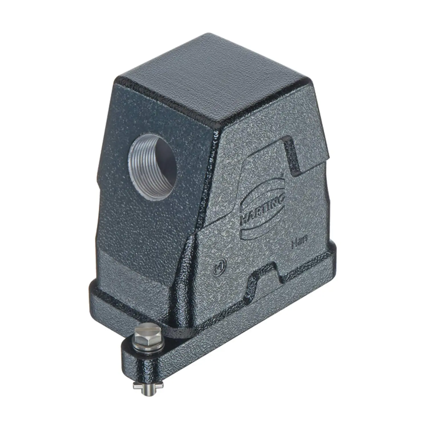 Produktfoto 1 von 09400060501 HARTING Han 6HPR Tüllengehäuse, 1xPG16 seitlicher Kabelabgang, Bajonettverriegelung