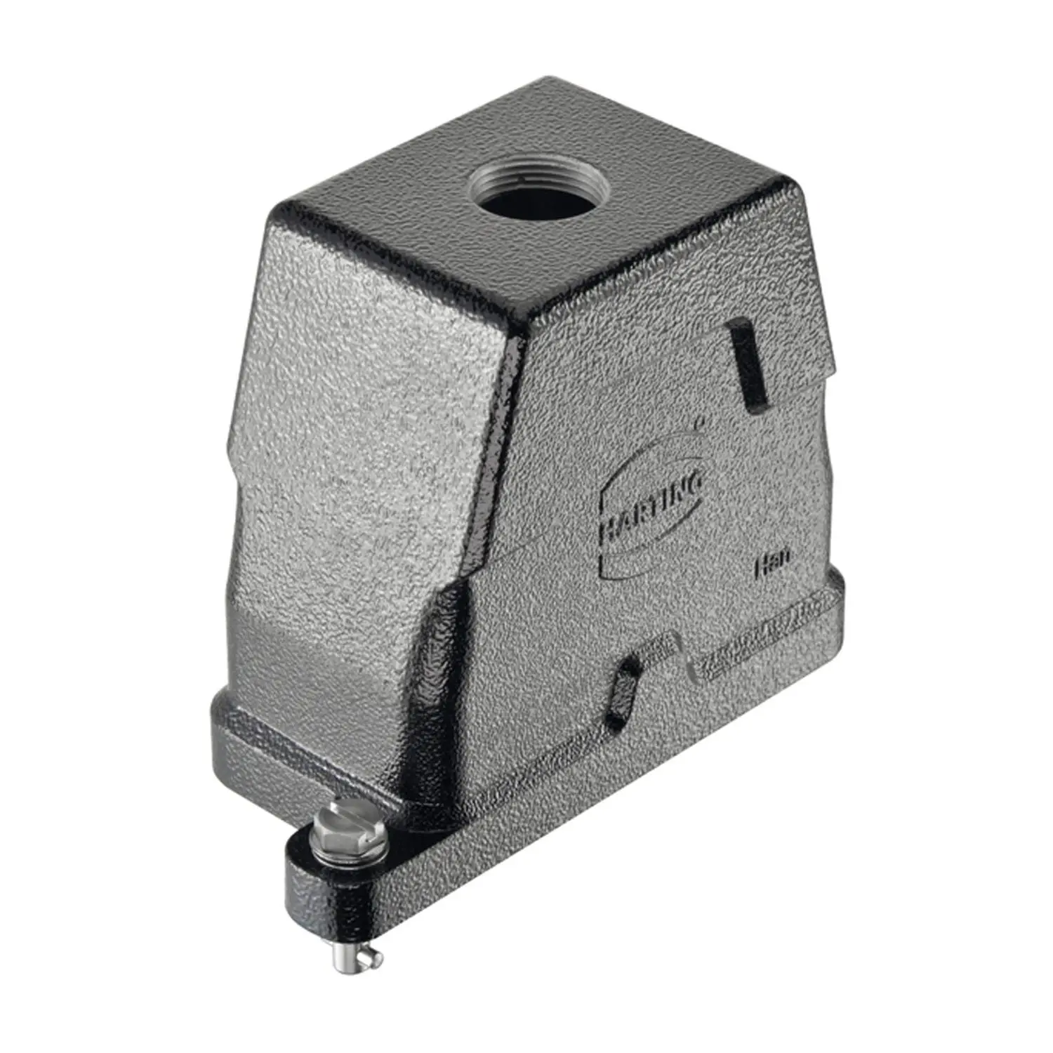Produktfoto 1 von 09400100401 HARTING Han 10HPR Tüllengehäuse, 1xPG16 gerader Kabelabgang, Bajonettverriegelung