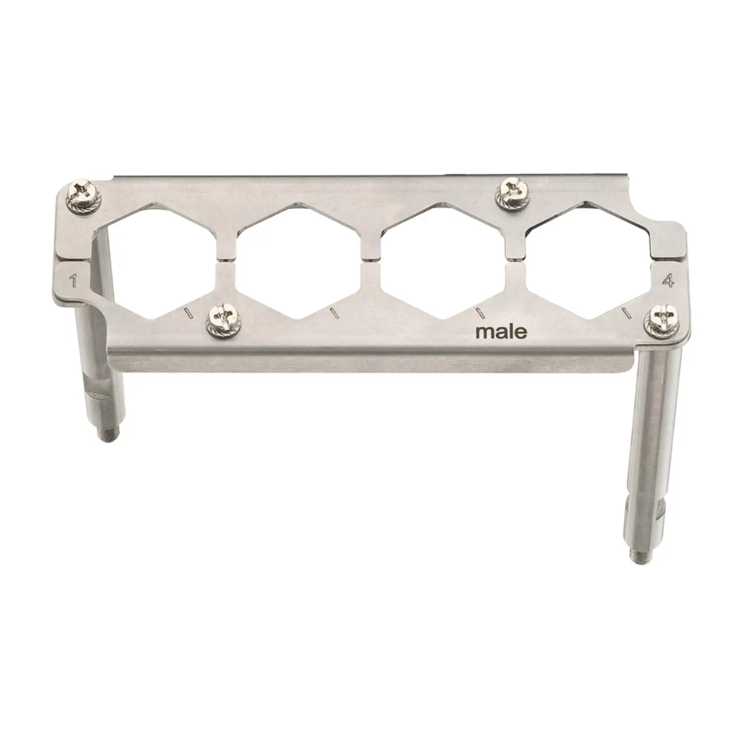 Produktfoto 1 von 09400249913 HARTING Han HPR EasyCon Halterahmen, Baugröße 24 HPR Stift, für 4 HC-Module 350 Werkstoff Metall