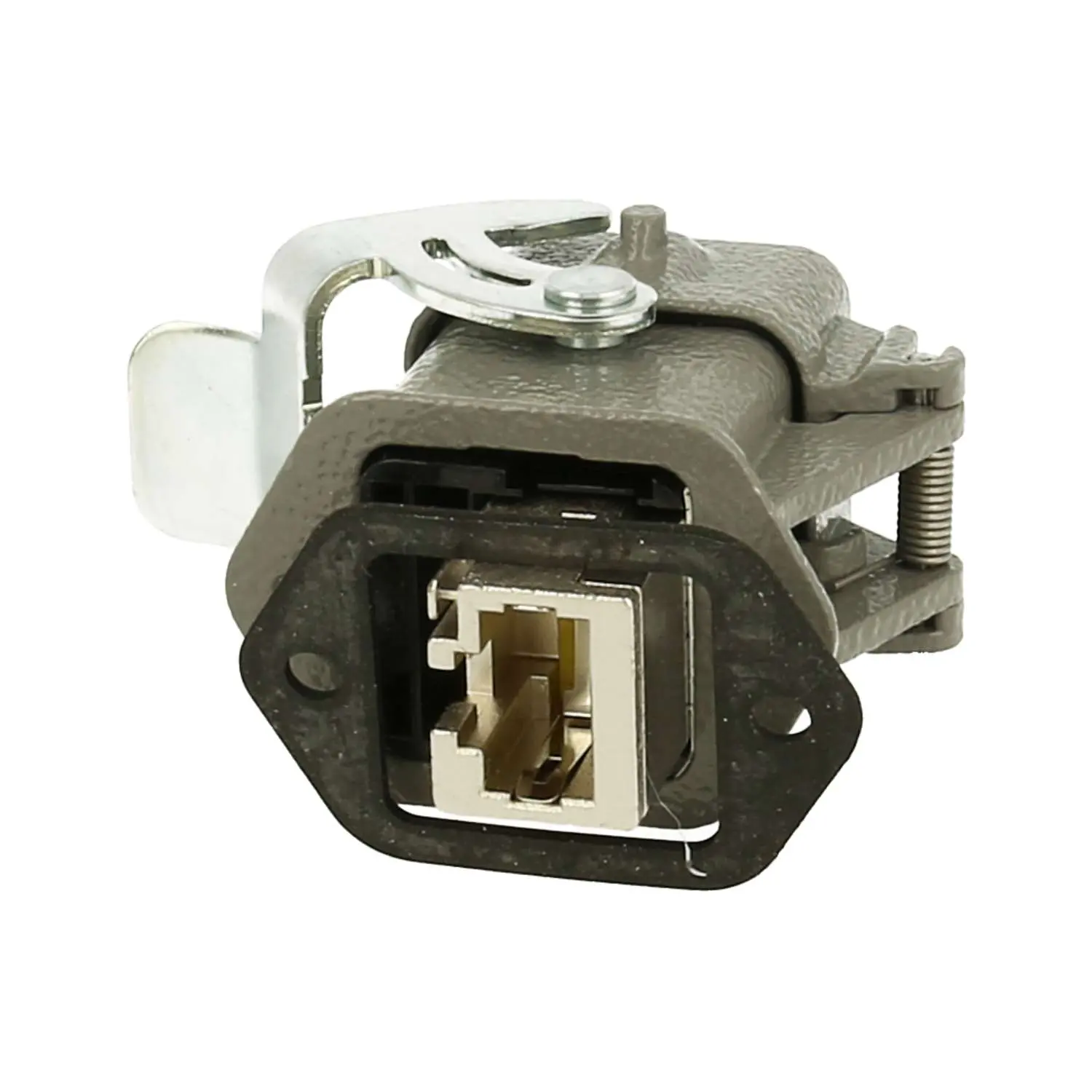 Produktfoto 1 von 09452151562 HARTING RJ45 3A Wanddurchführung Metall mit Kappe IP65/IP67 RJ45 10G Cat 6