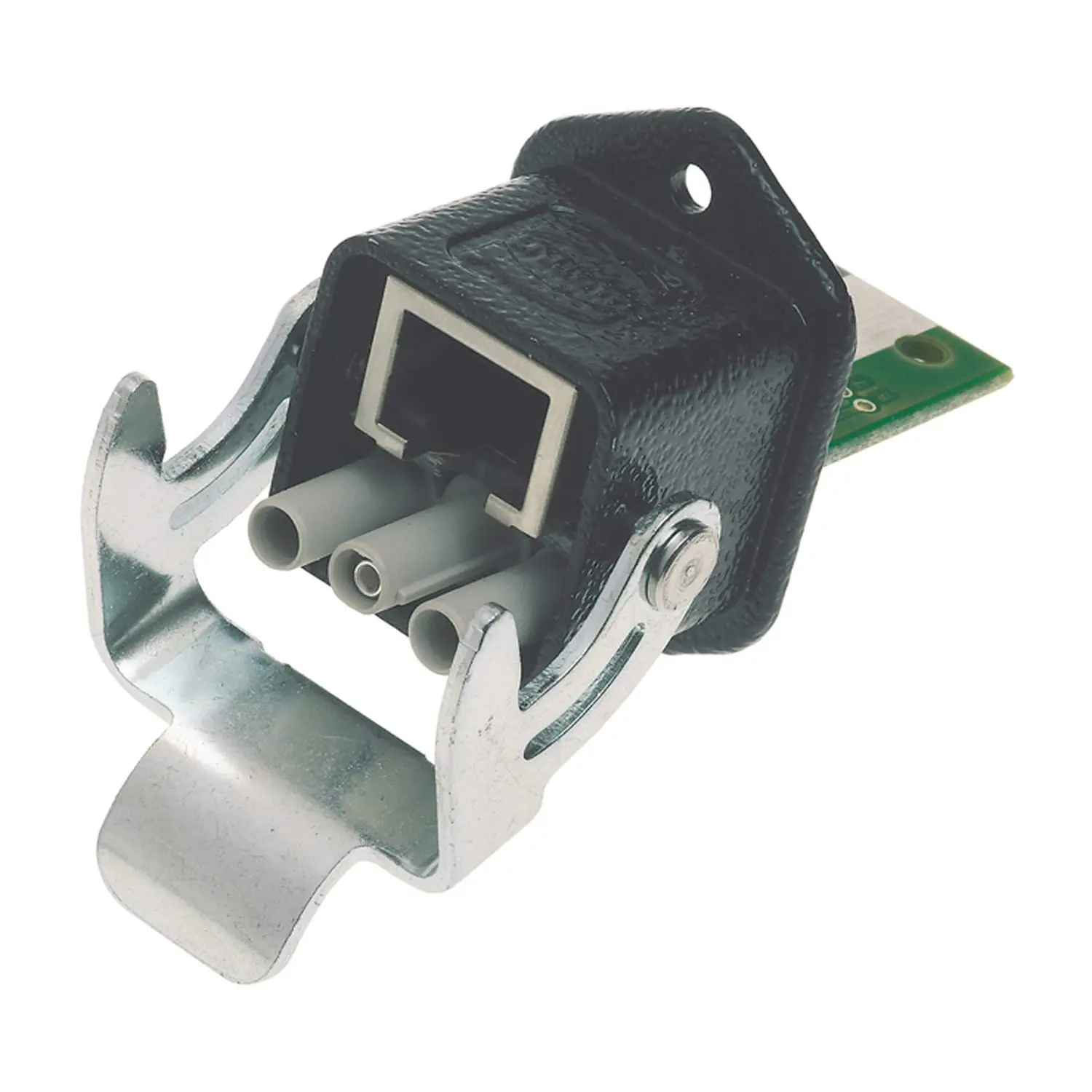 09573680500000 HARTING RJ45 IP67 Hybrid Set im Geräteseite Zink Druckguss schwarz Komponenten AC Version incl. 3x D Federkontakt