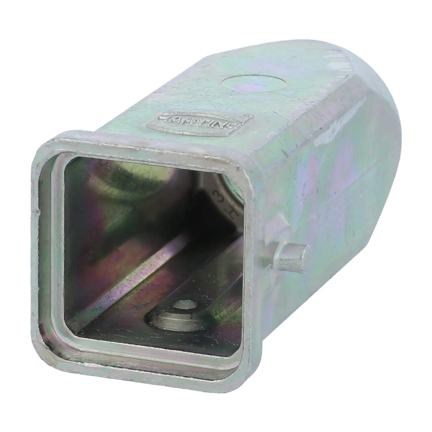 Produktfoto 1 von 09620031440 HARTING Han 3A EMV Tüllengehäuse ohne eingeklebte Dichtung, 1xPG11 gerader Kabelabgang, für 1 Bügel (am Unterteil) EMV-Verschraubung PG11 Klemmbereich 4,0mm - 10,0mm