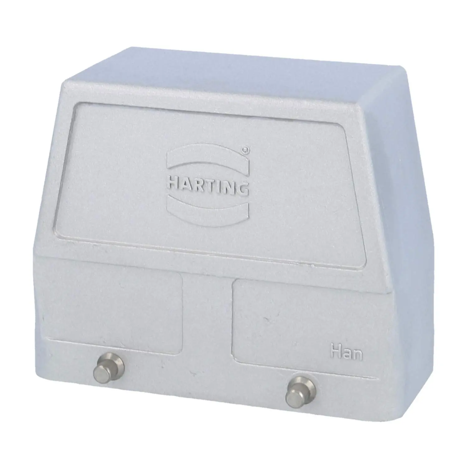09628160801 HARTING Han 16B EMV Topfgehäuse hoch ohne Kabelabgang, für 2 Bügel (am Unterteil) Schutzart IP65