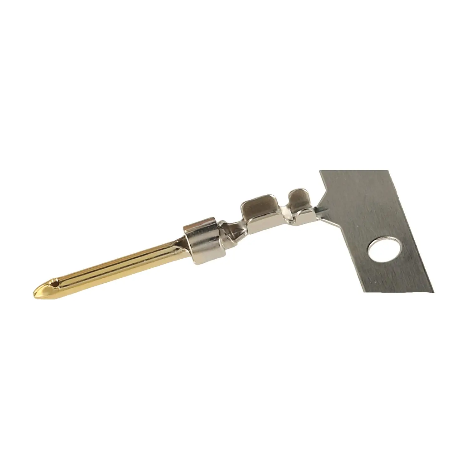 Produktfoto 1 von D-Sub Rollenkontakt Kontaktstift (M) 0,14mm² - 0,25mm² AWG26 - AWG24 gold/silber Werkstoff Kupferlegierung