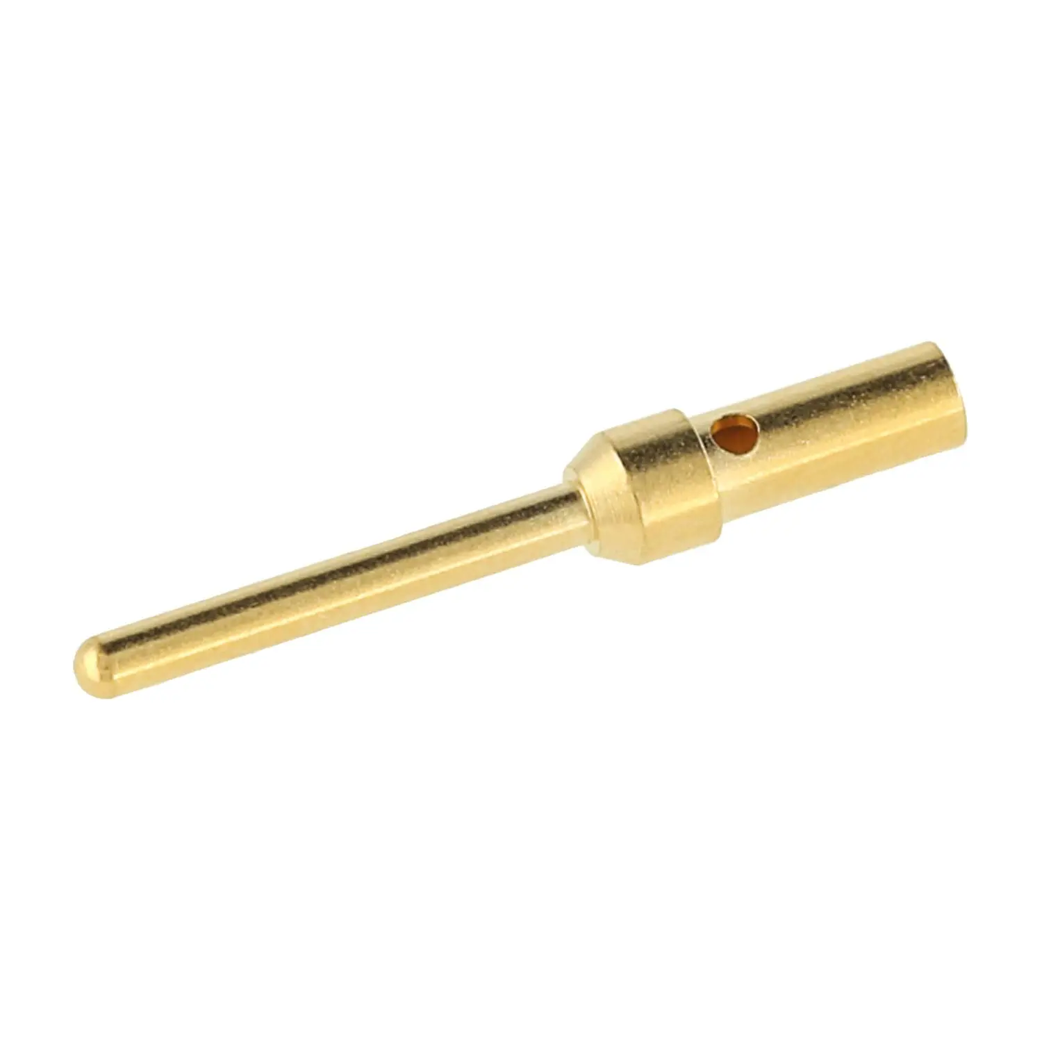 Produktfoto 1 von 09670008576 HARTING D-Sub Crimpkontakt Kontaktstift (M) 0,25mm² - 0,52mm² AWG24 - AWG20 gold, 1 Stück Werkstoff Kupferlegierung