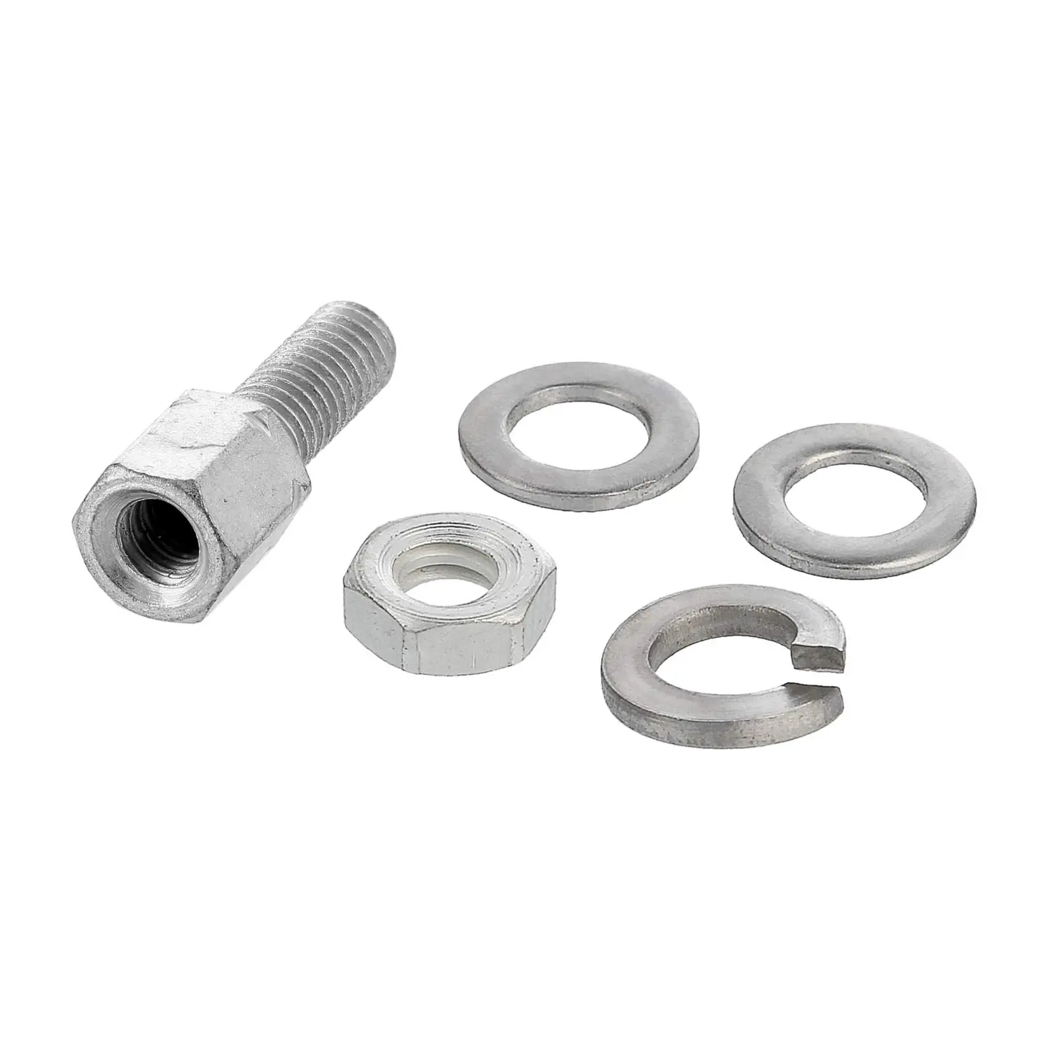 Produktfoto 1 von D-Sub Schraubbolzen-Set mit Mutter und Scheiben passend für Baugröße 9-50 Gewindelänge 8,0mm